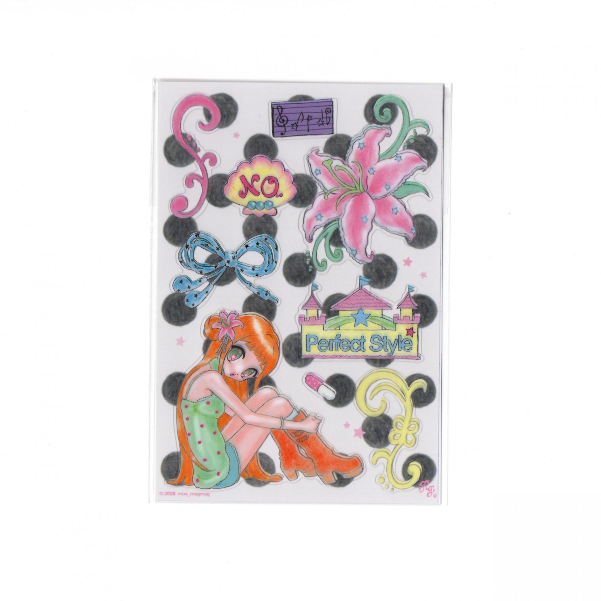 PINK LILY GIRL sticker