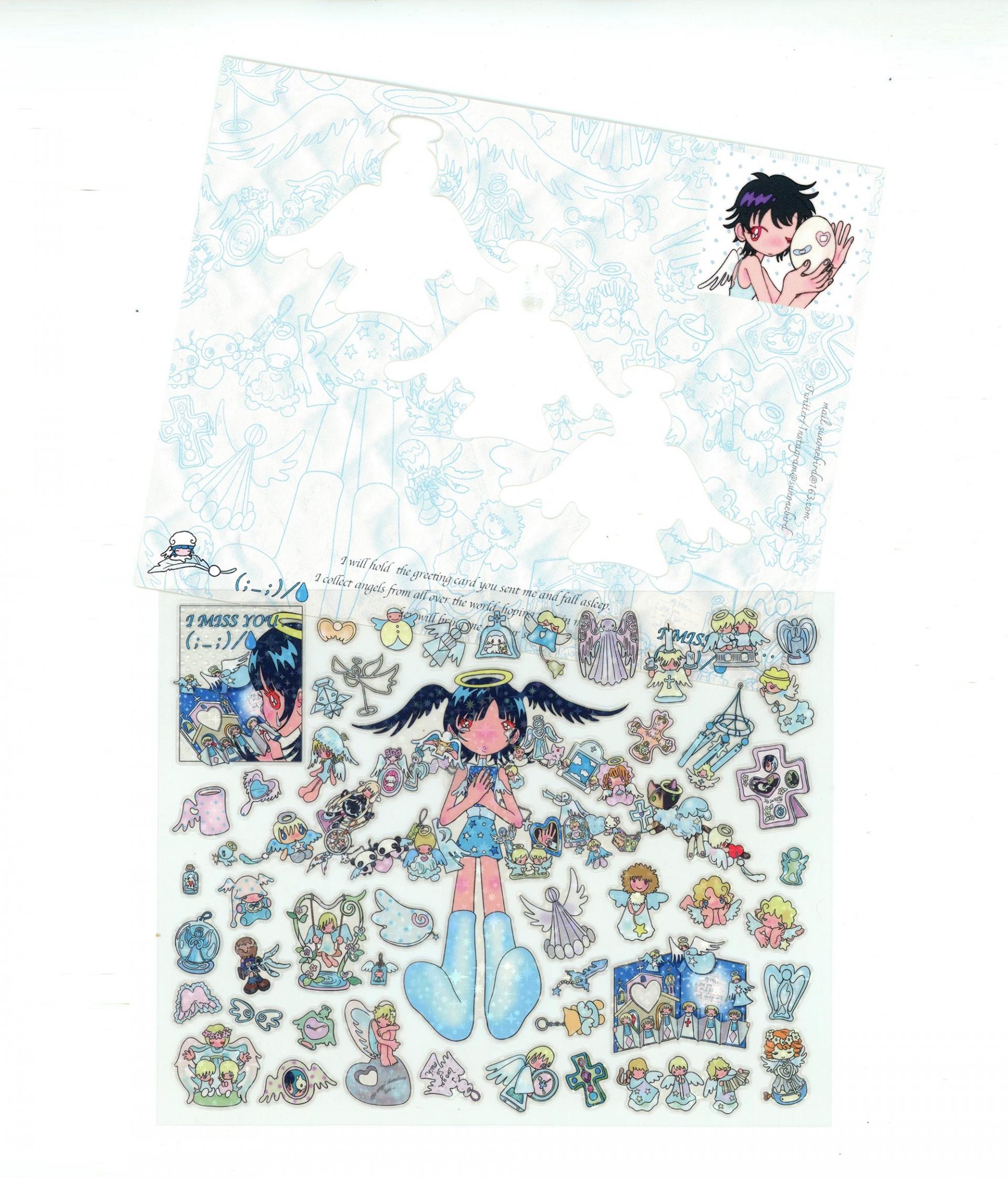 Collect everything of the angel sticker