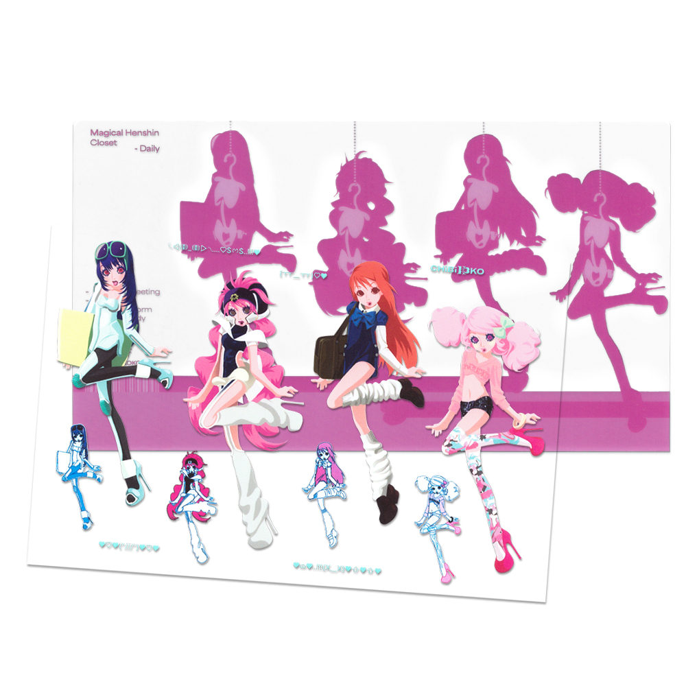 [ChiBiKOKO] Magical Henshin Closet sticker - Daily