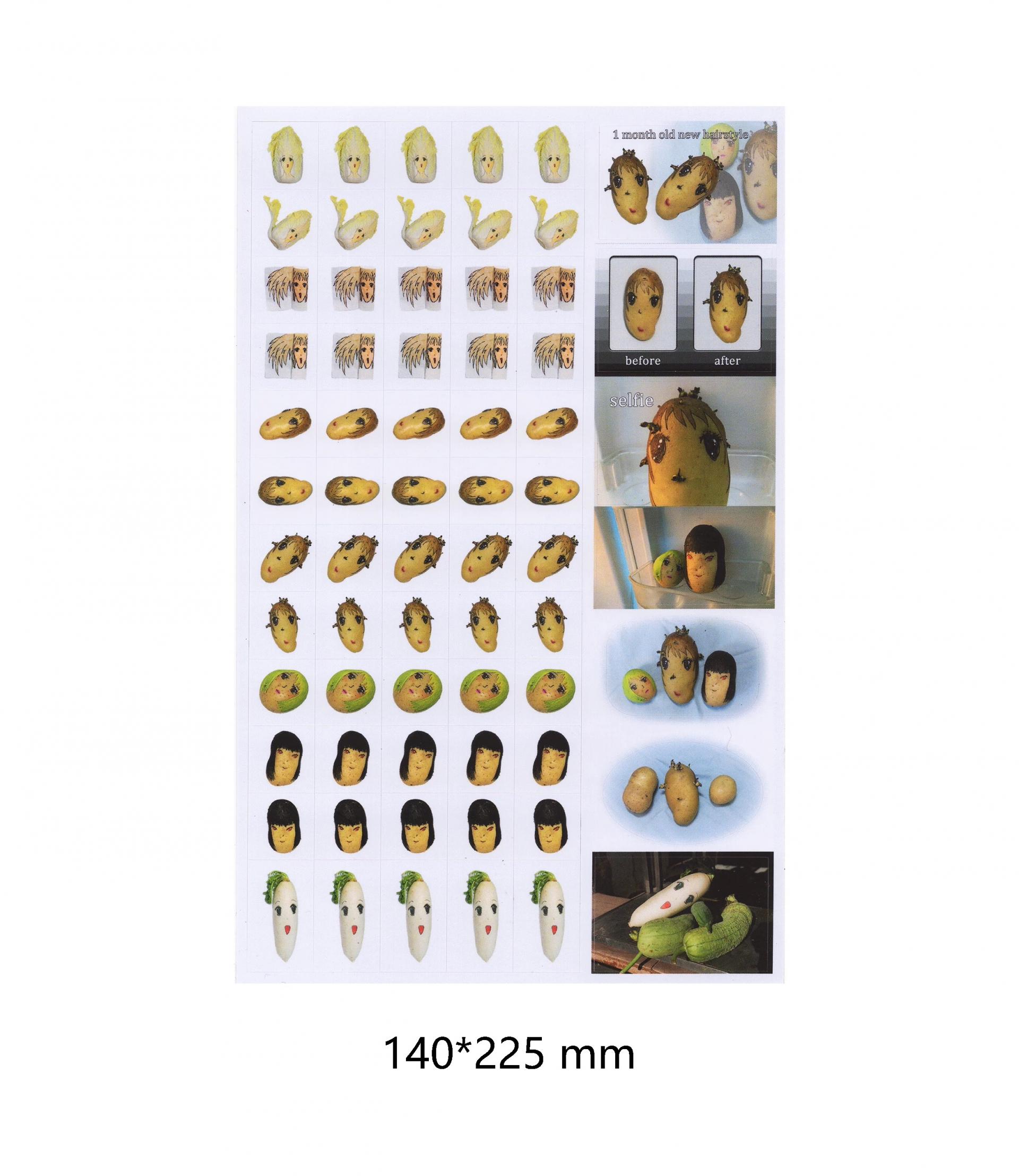 Potato sticker