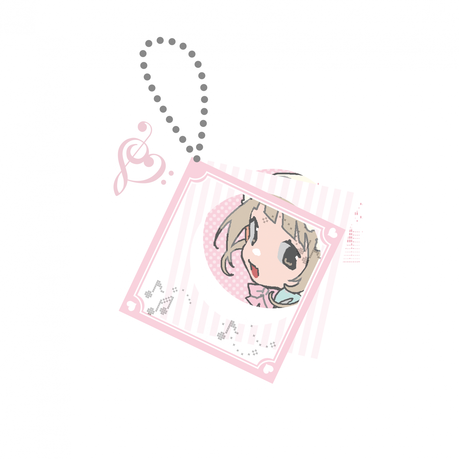 [Kiyo Island] 2.0 메인비주얼 굿즈 - CD 키링 (pink)