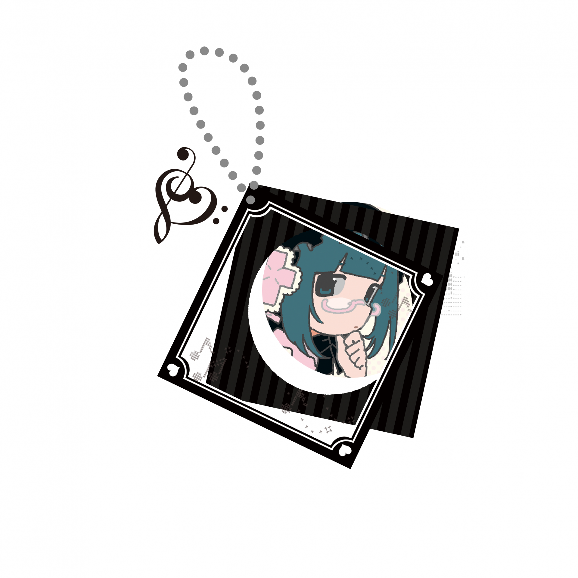 [Kiyo Island] 2.0 메인비주얼 굿즈 - CD키링 (black)