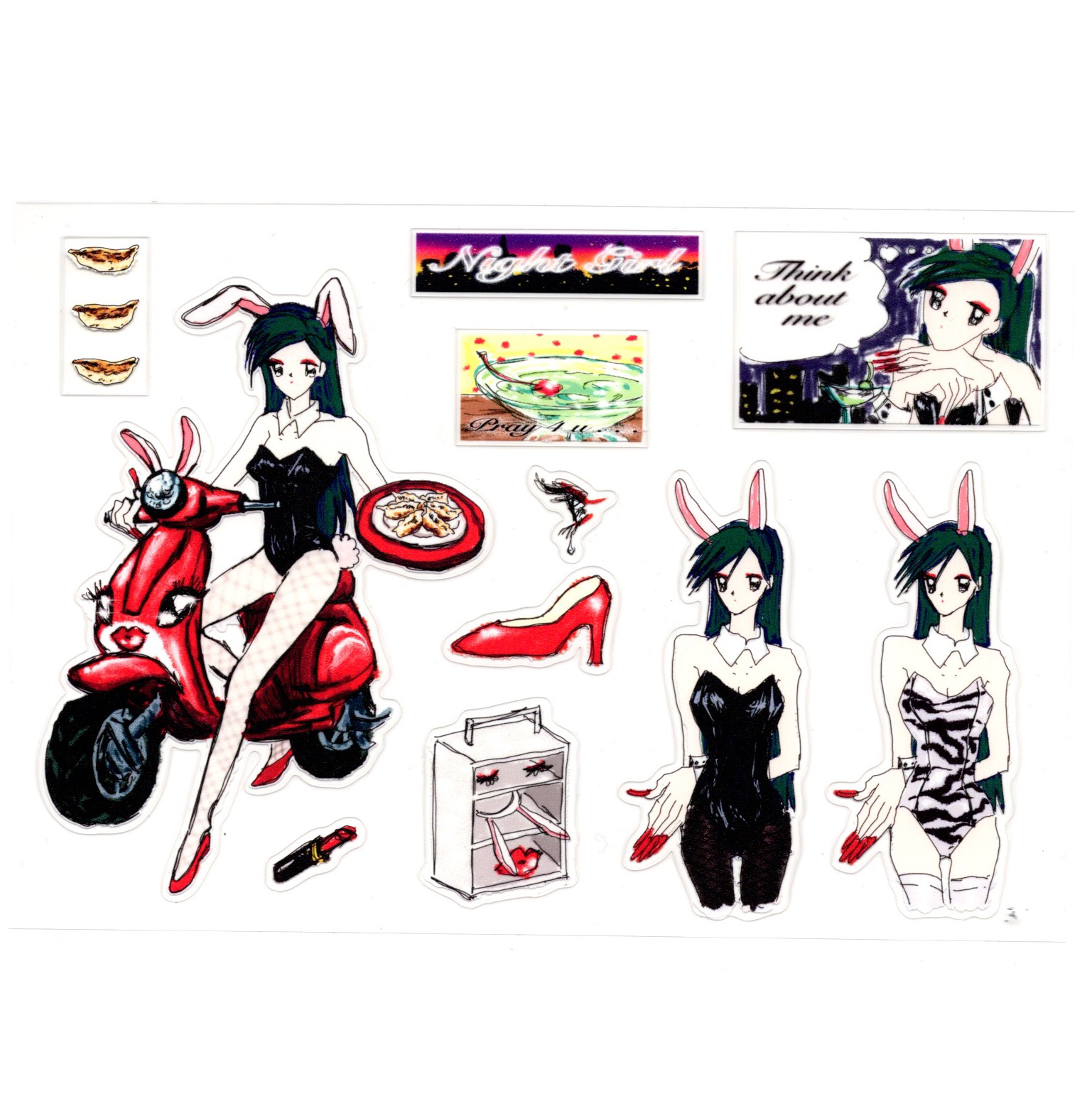 Bunny girl sticker
