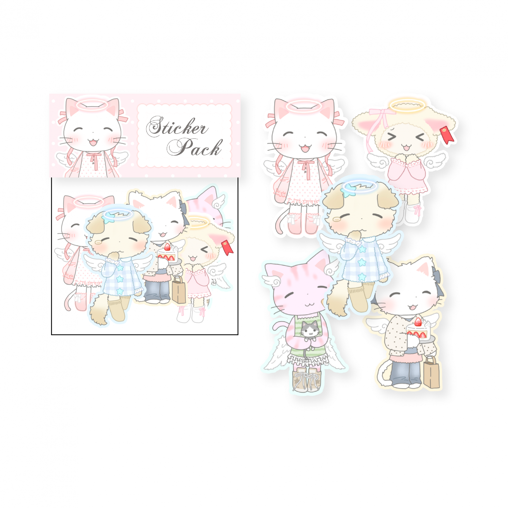 [Kiyo Island] x arsene - PVC Glitter Sticker pack