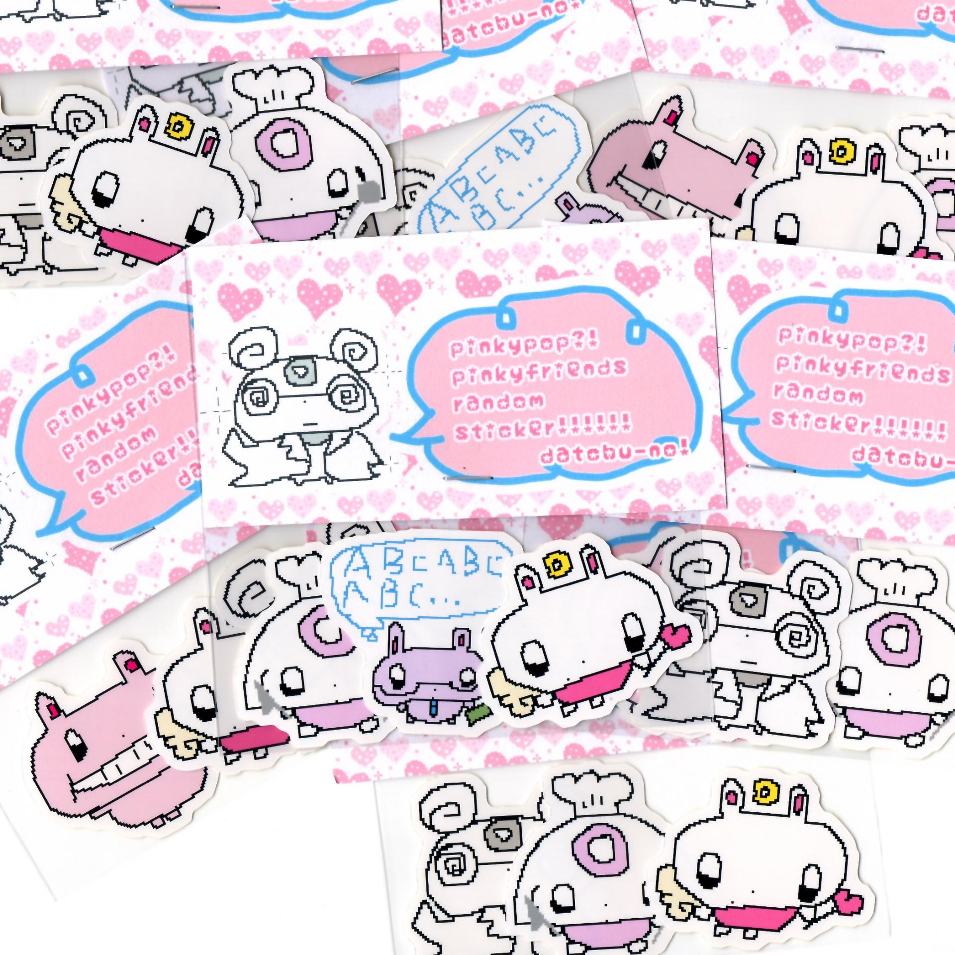 pinky mini random sticker set