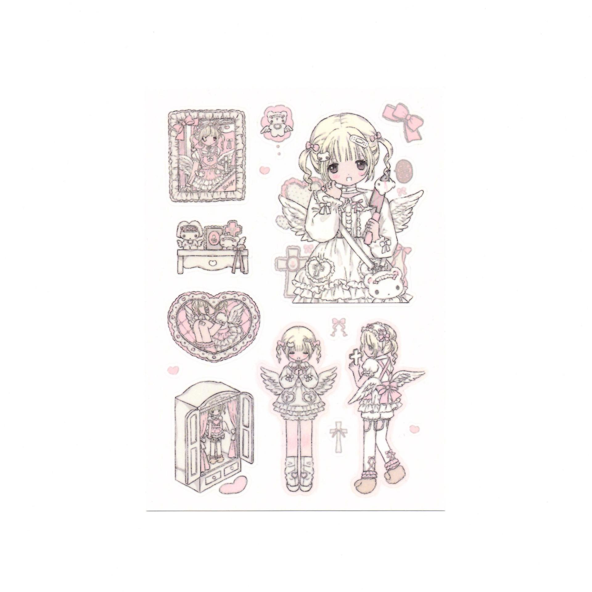 [MILKYHEART] Baby girl sticker II