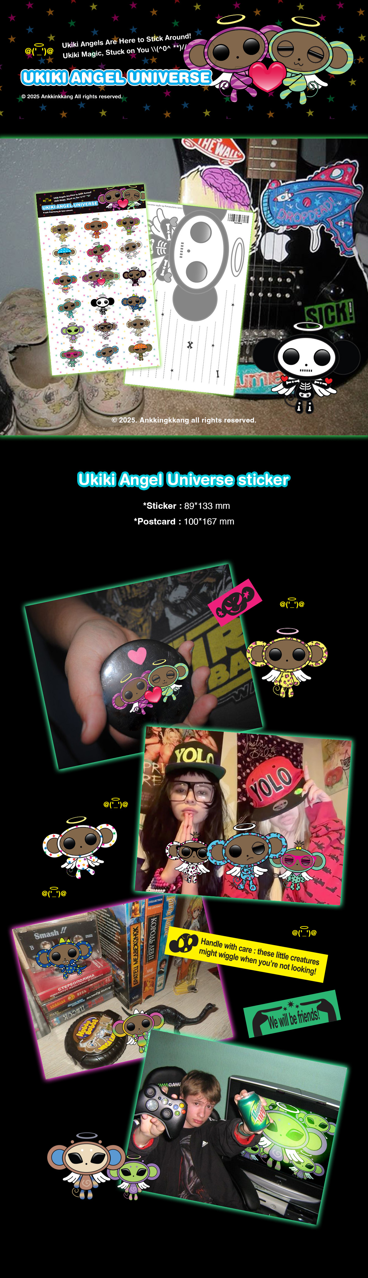 [Ankkingkkang] Ukiki Angel Universe sticker
