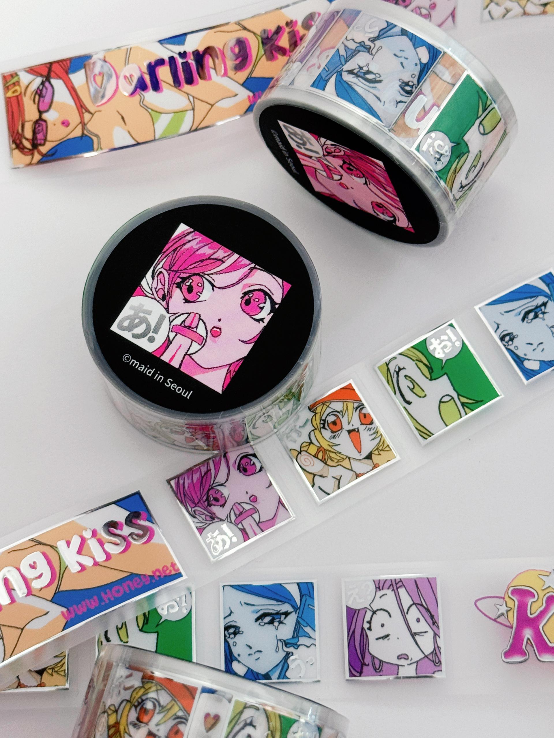 [Maid in Seoul] Darling Kiss 3D silver foiled kiss-cut