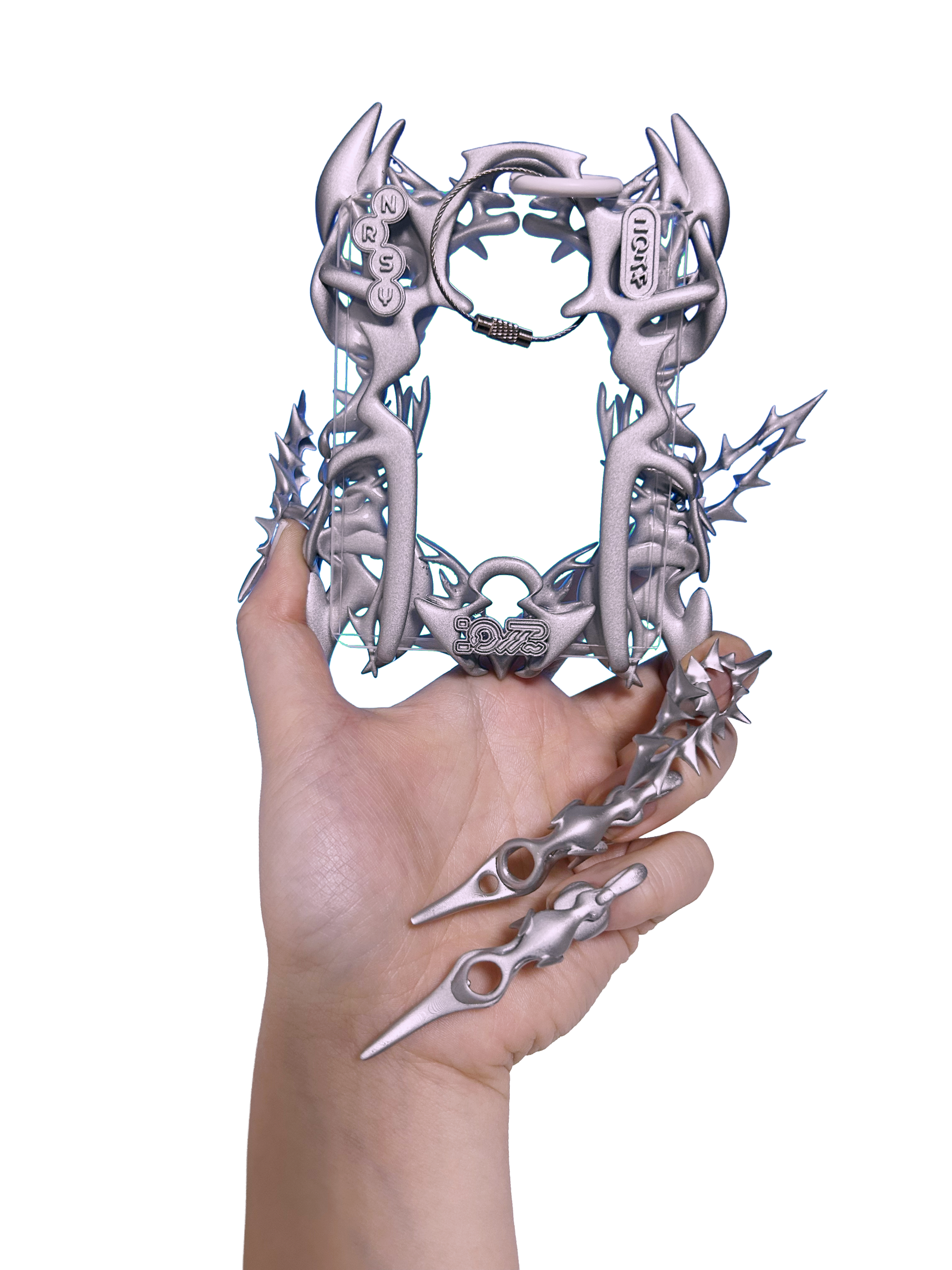 3D card holder (silver)
