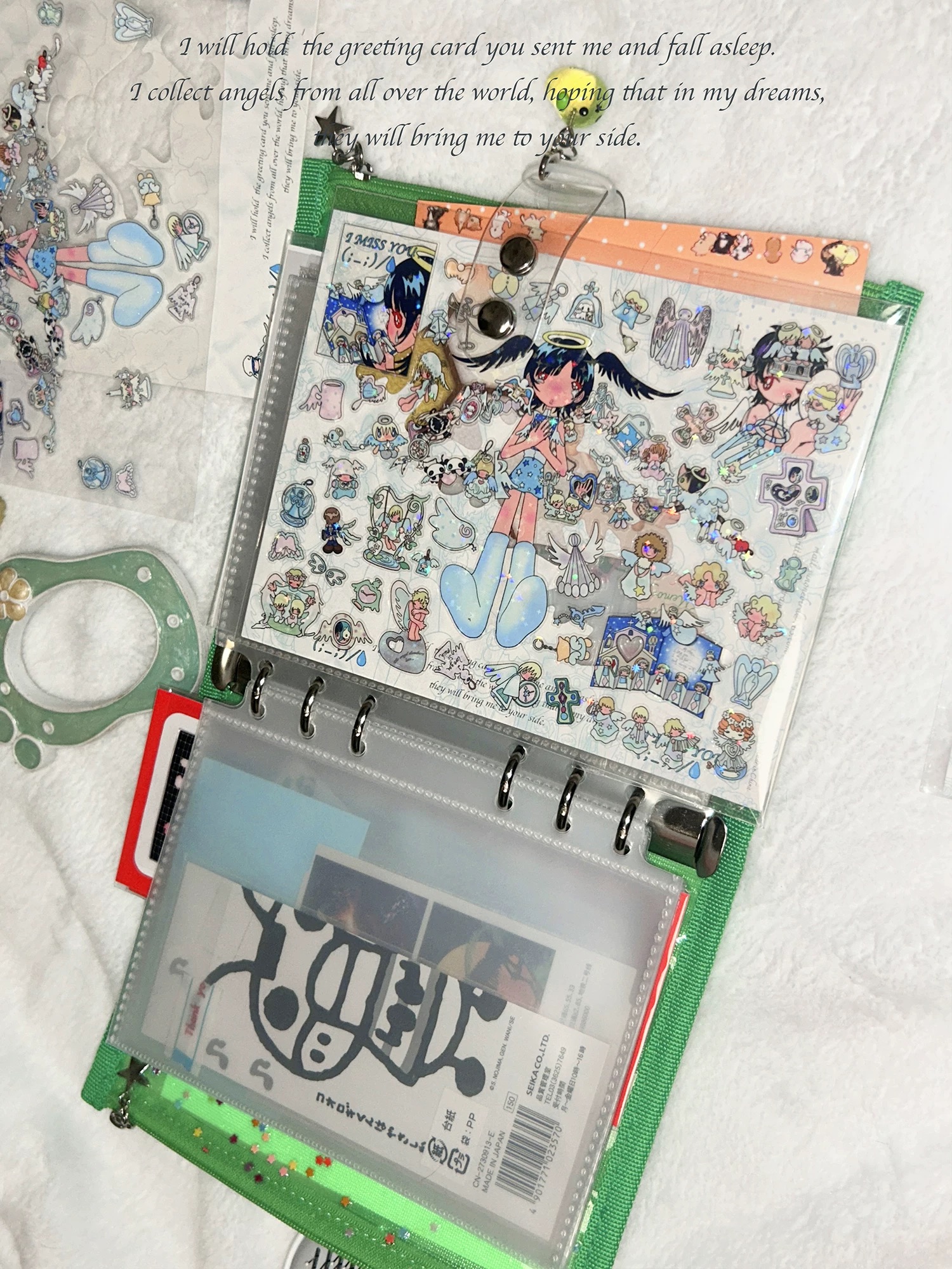 Collect everything of the angel sticker