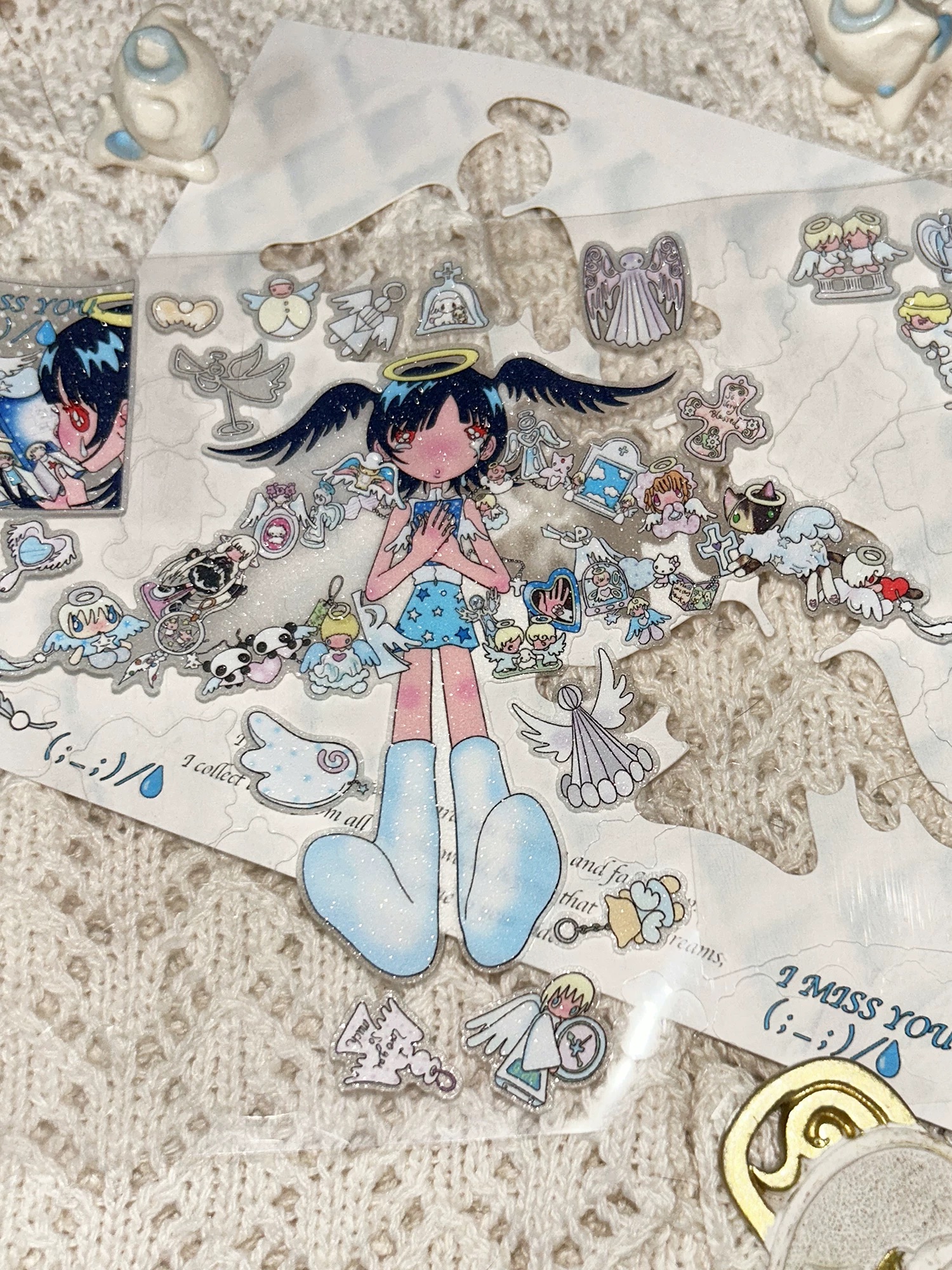 Collect everything of the angel sticker