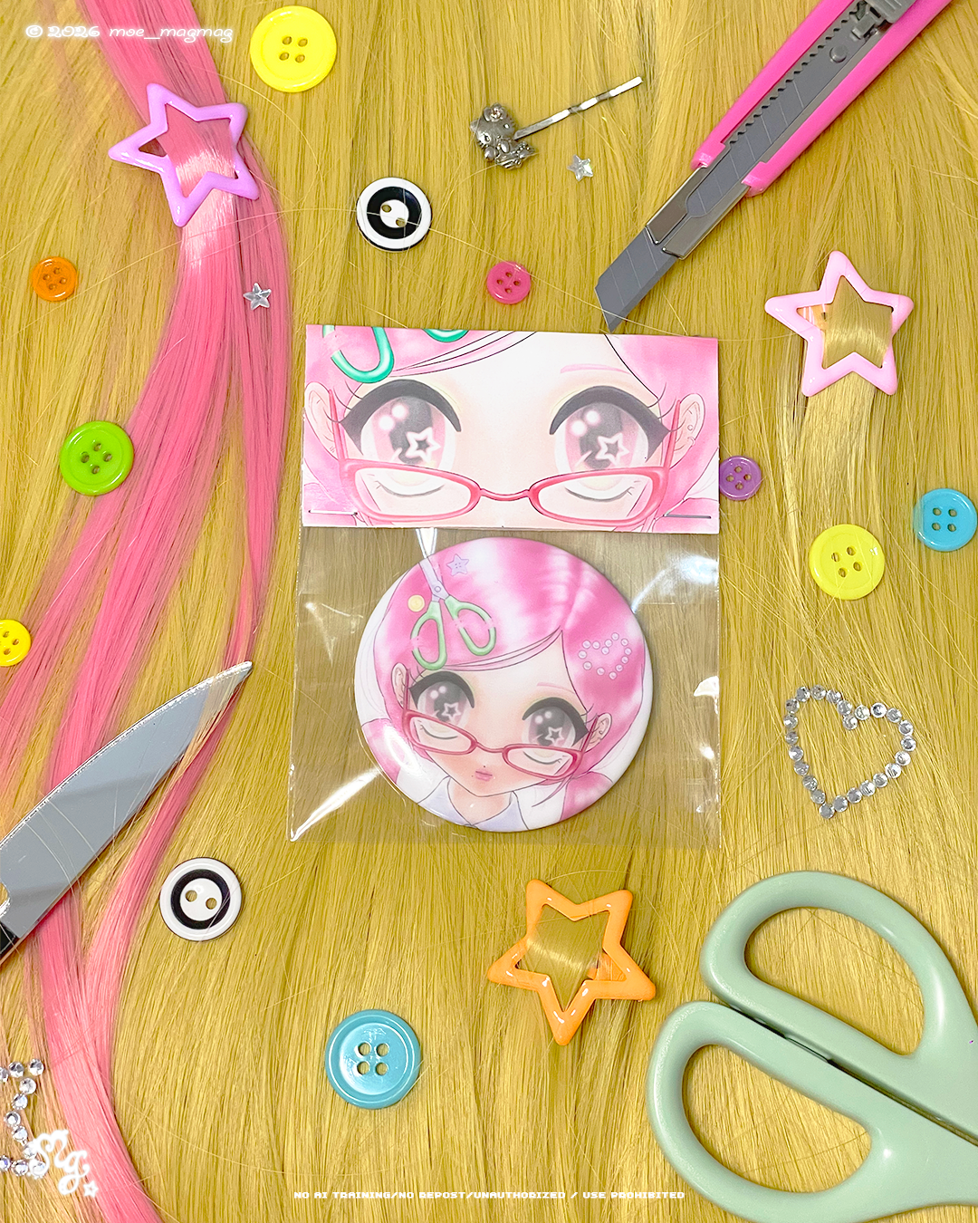 Halo pin button (4types)
