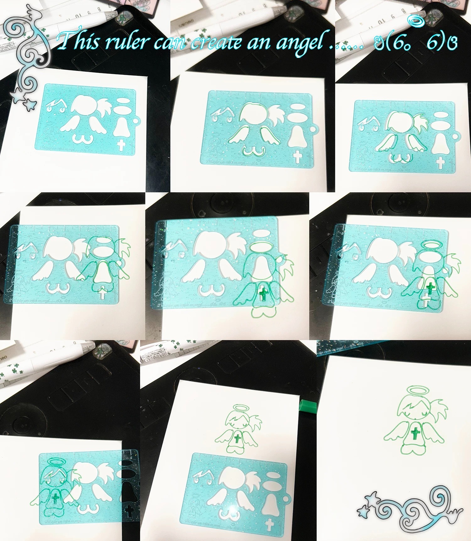 With this ruler, you can create an angel... Multi Keychain