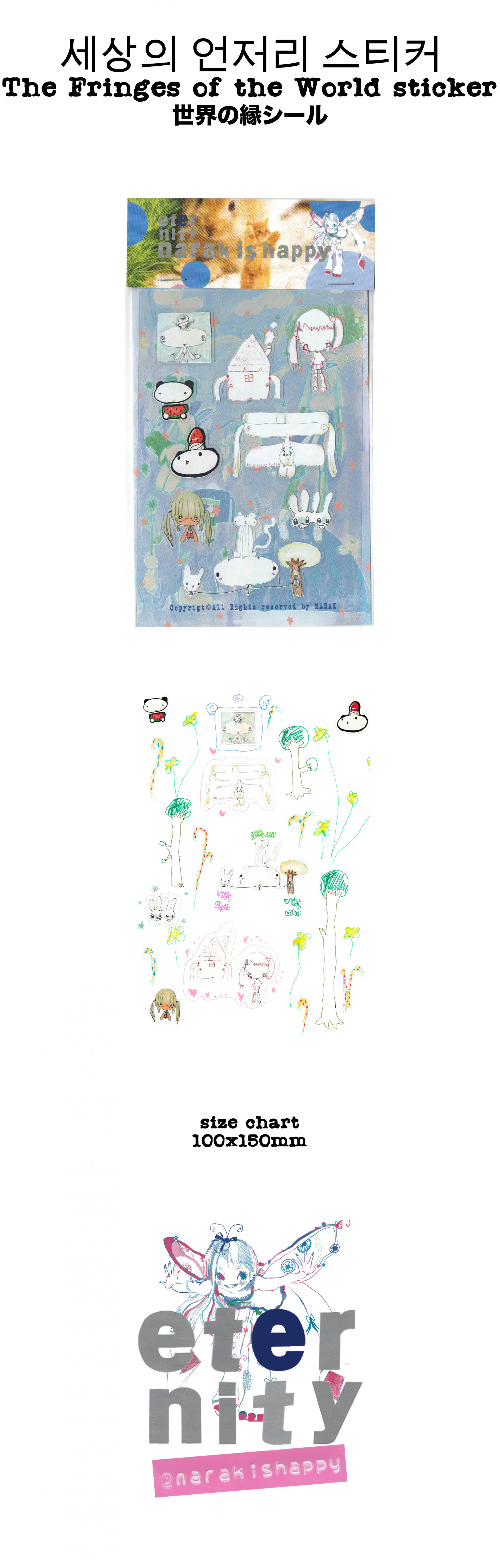 the fringes of the world sticker