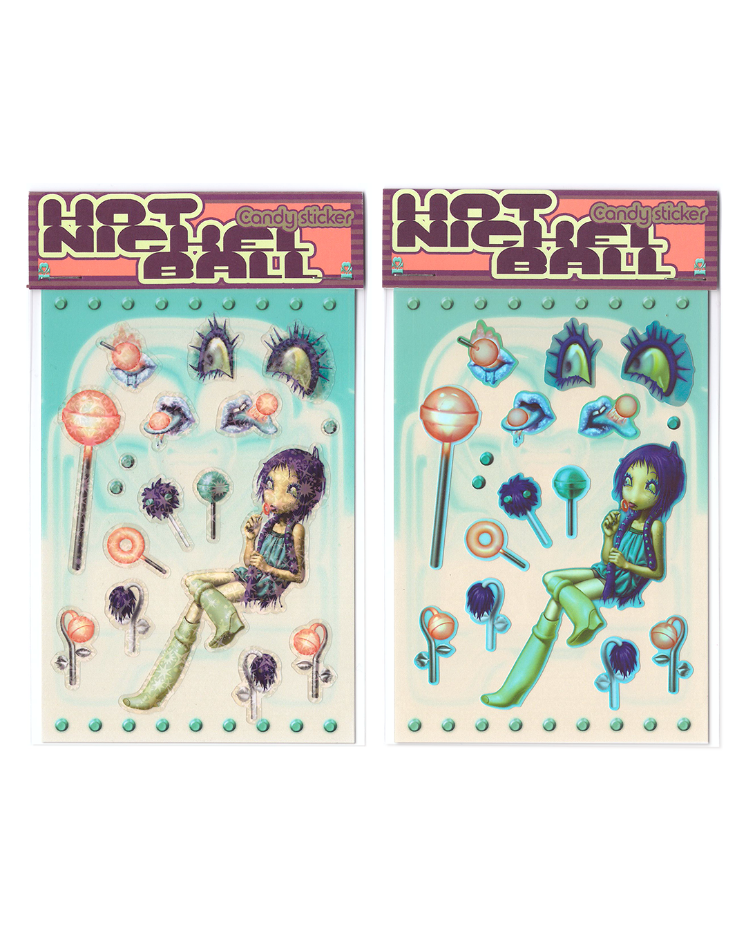 Hot Nickel ball candy 스티커 (2종)