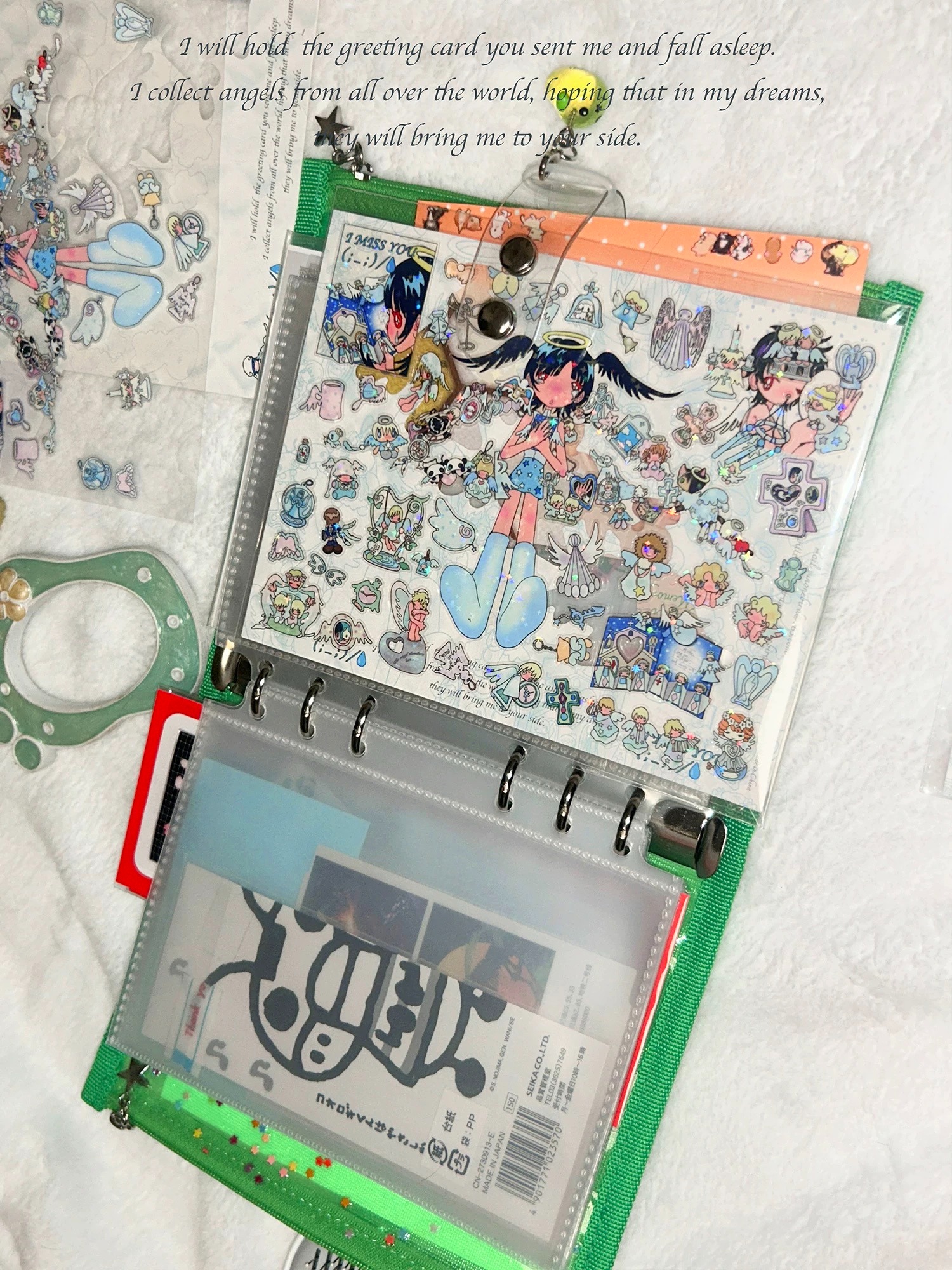 Collect everything of the angel sticker