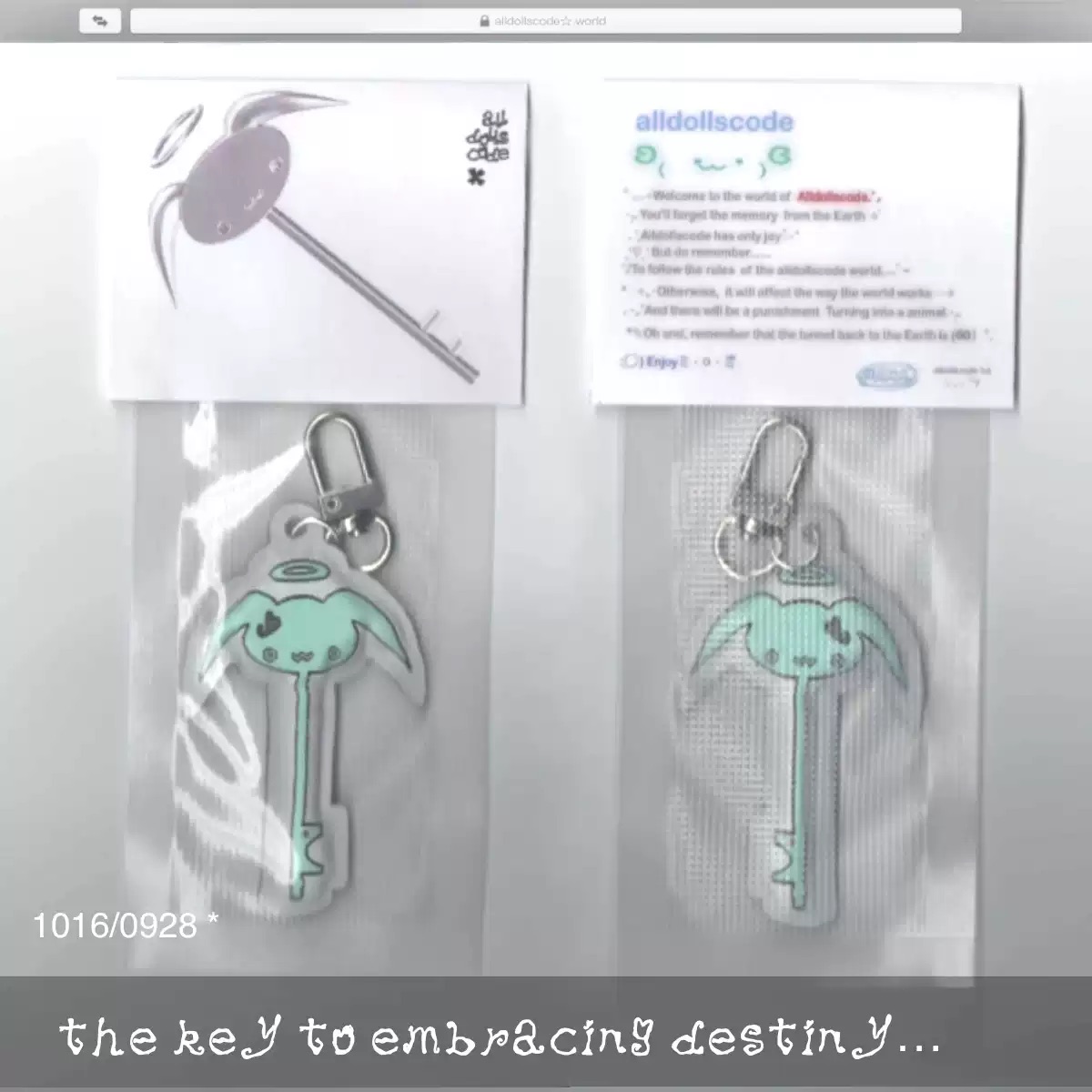 Cloth-covered key🗝 keyring