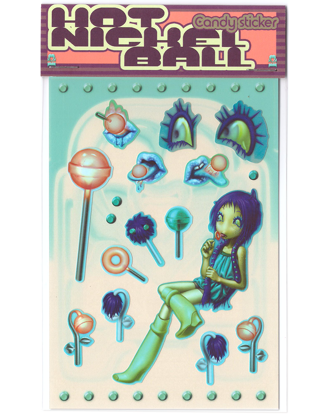 Hot Nickel ball candy 스티커 (2종)