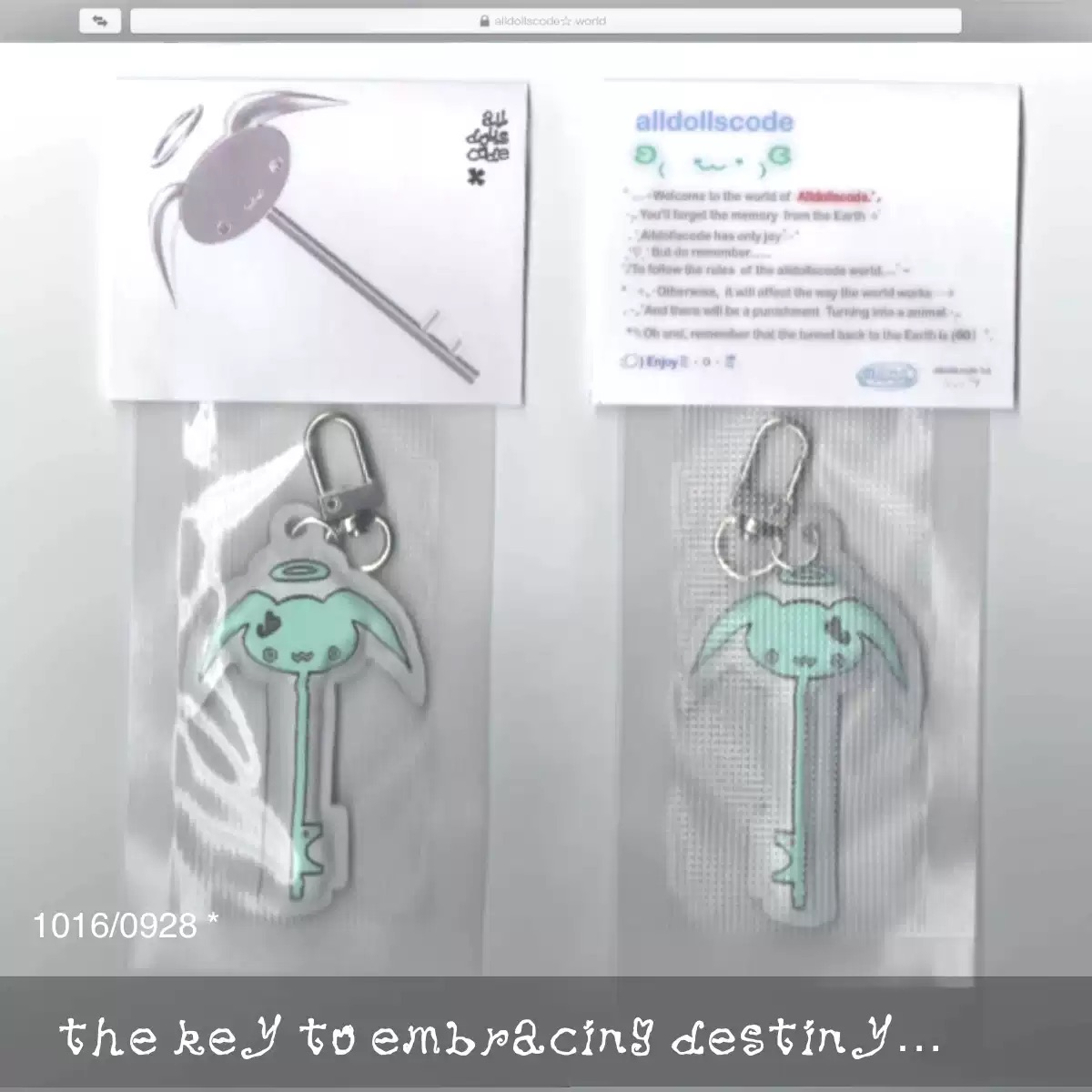 Cloth-covered key🗝 keyring