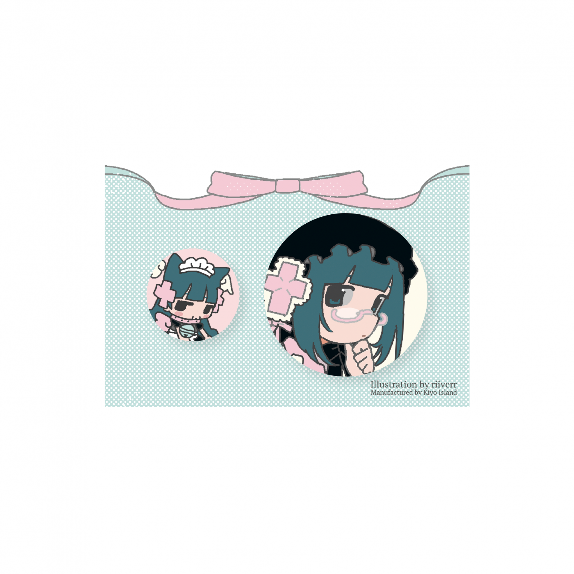 [Kiyo Island] 2.0 메인비주얼 굿즈 - 캔뱃지 (mint)