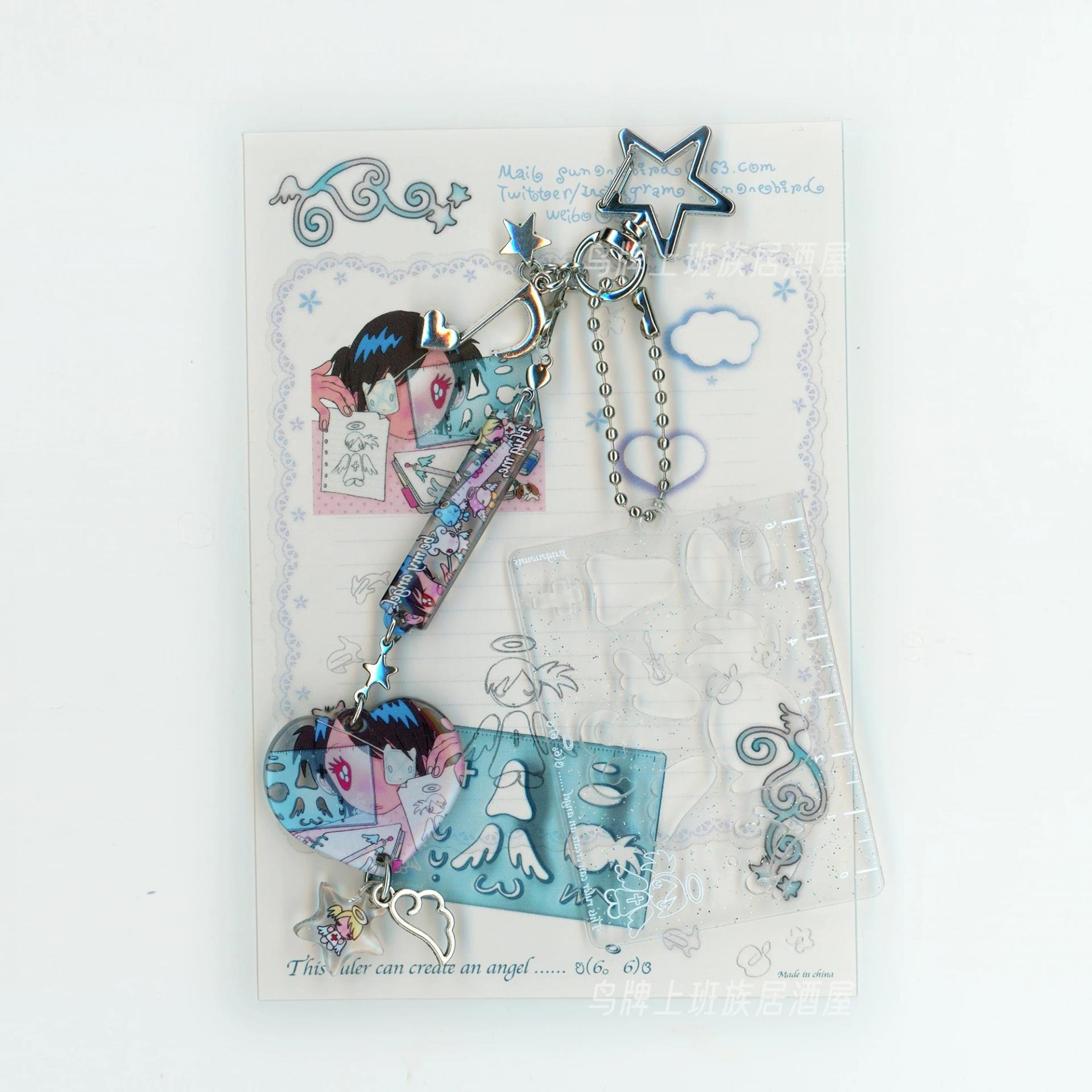 With this ruler, you can create an angel... Multi Keychain