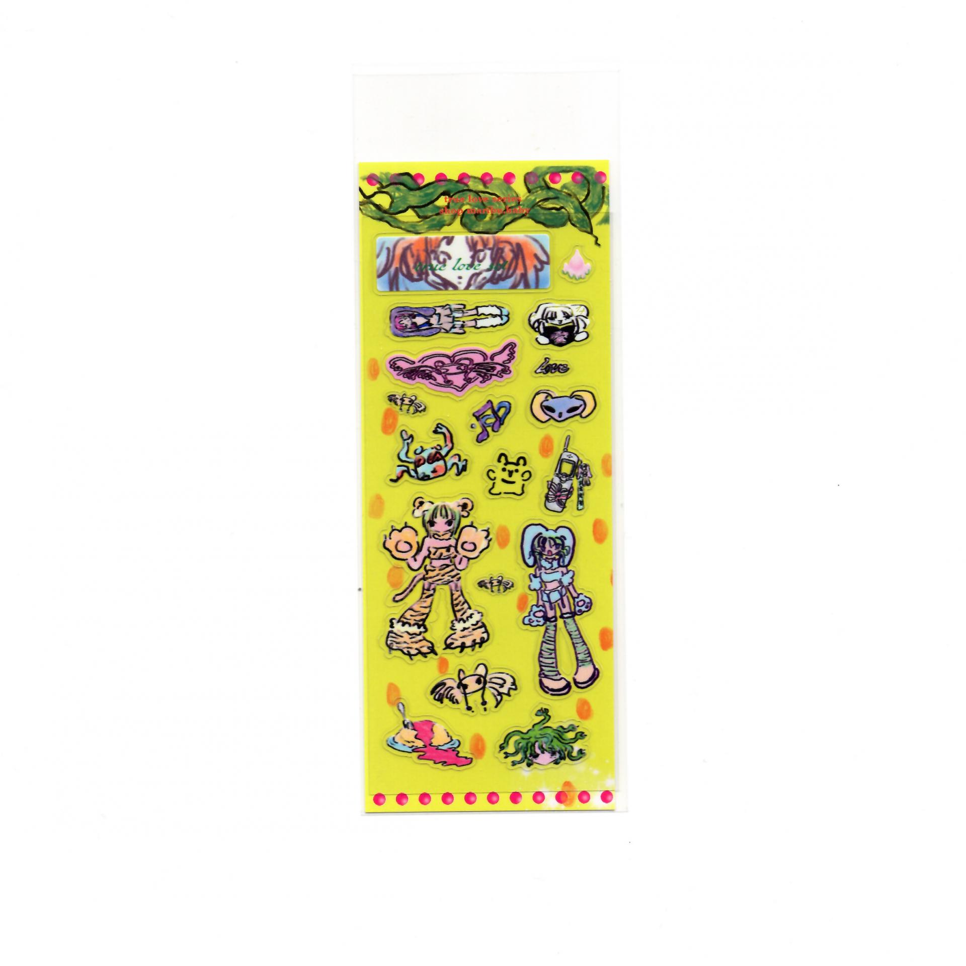 True love seal sticker clear