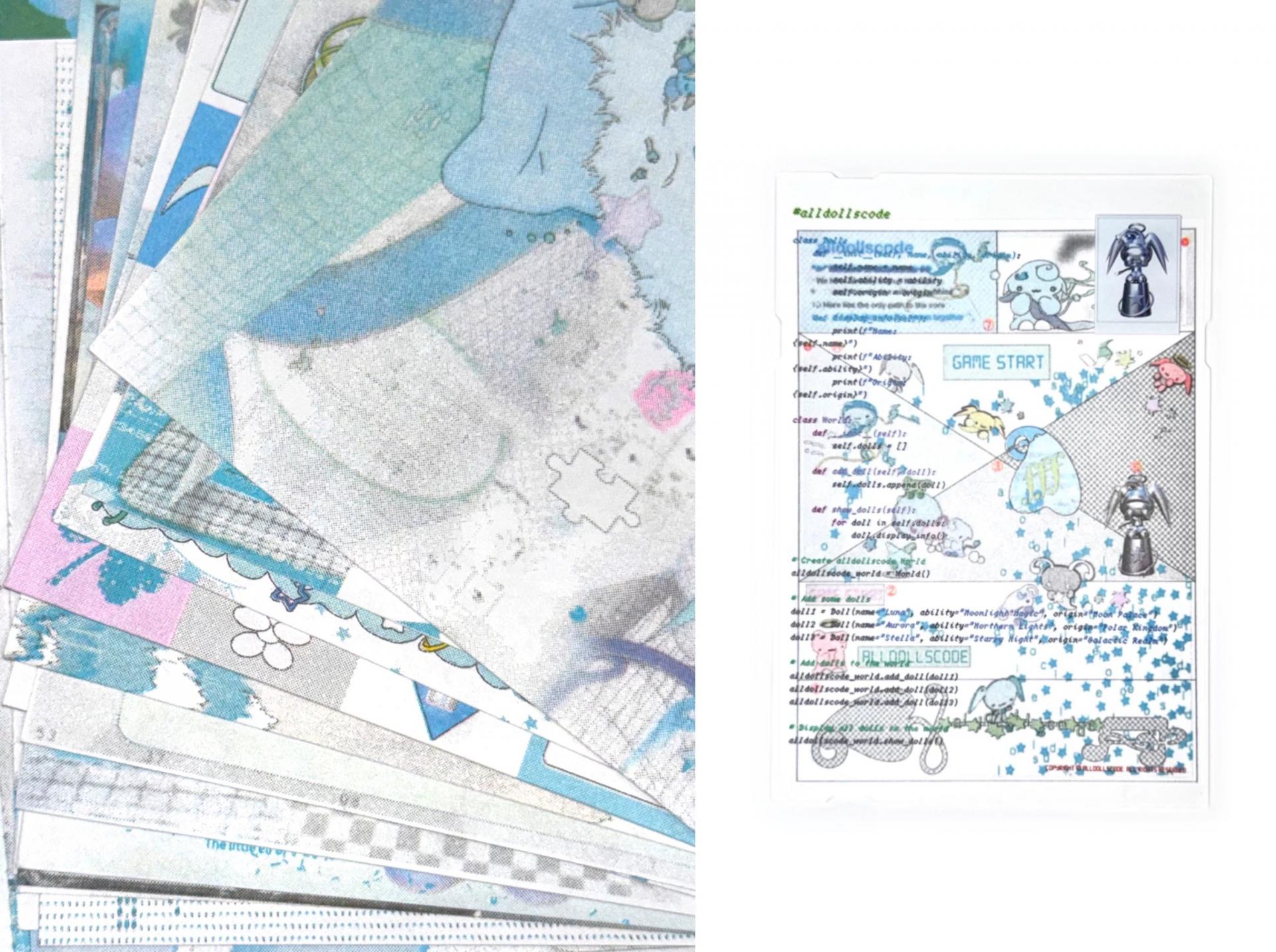 [alldollscode] 『 space² 』 Riso Artbook