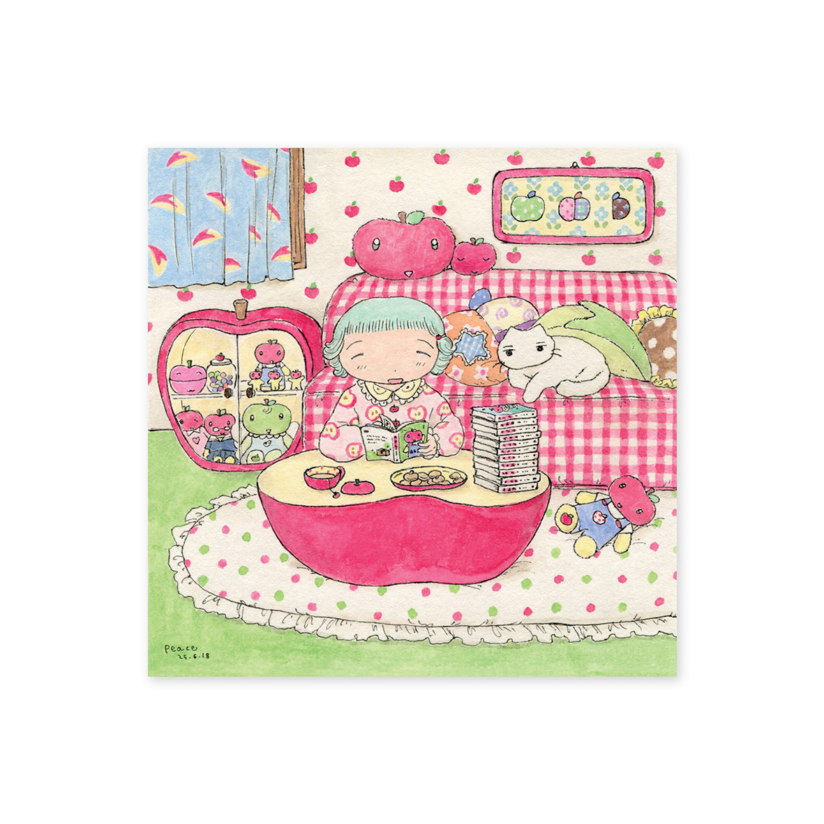 Happy apple room 엽서