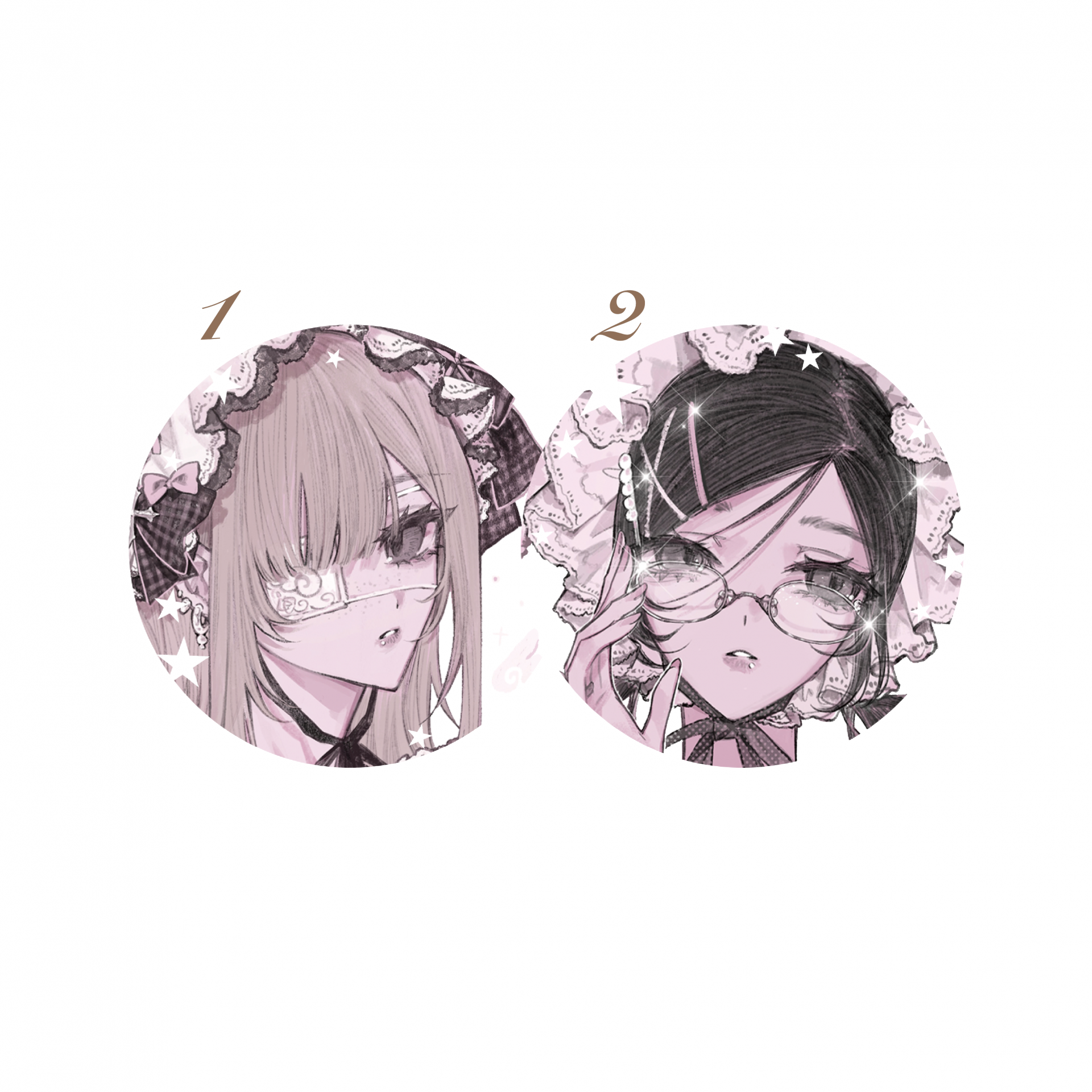 [Kiyo Island] x marumaru - Glitter Pinbutton