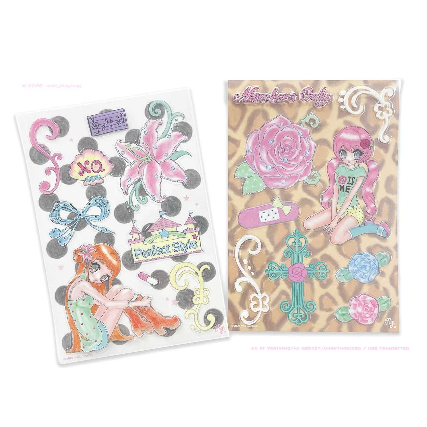 PINK ROSE GAL sticker