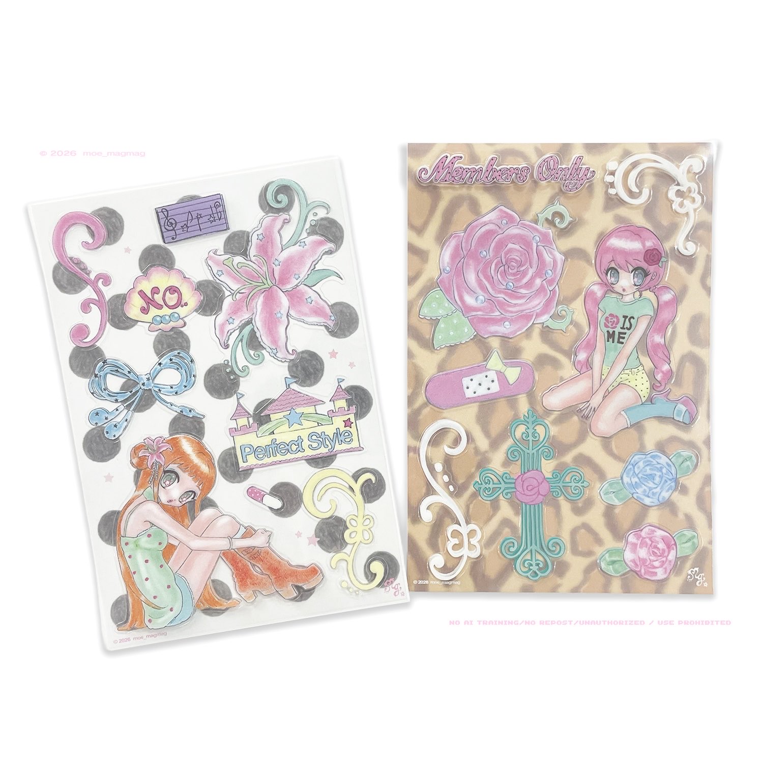 PINK LILY GIRL sticker