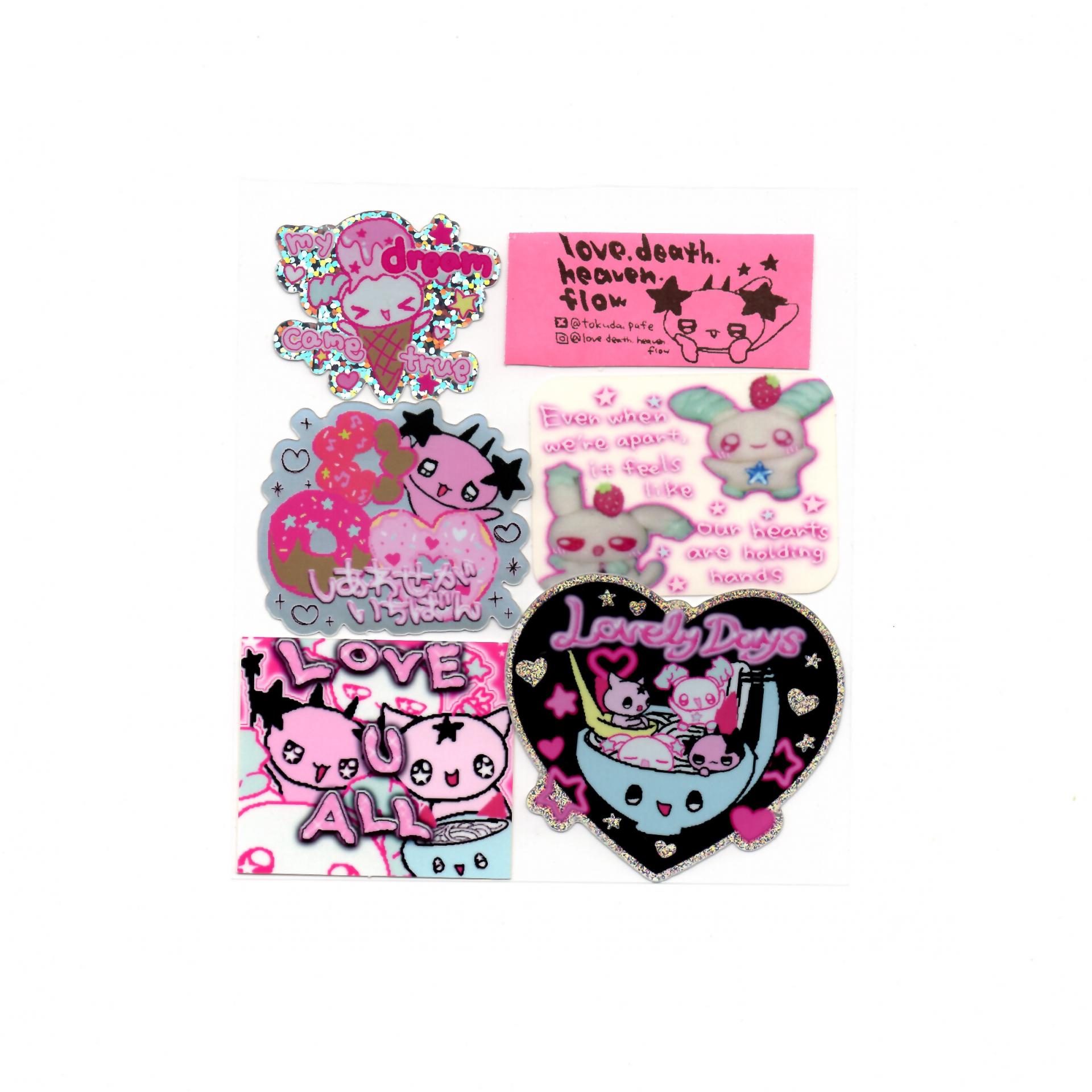 [love.death.heaven.flow] sticker pack