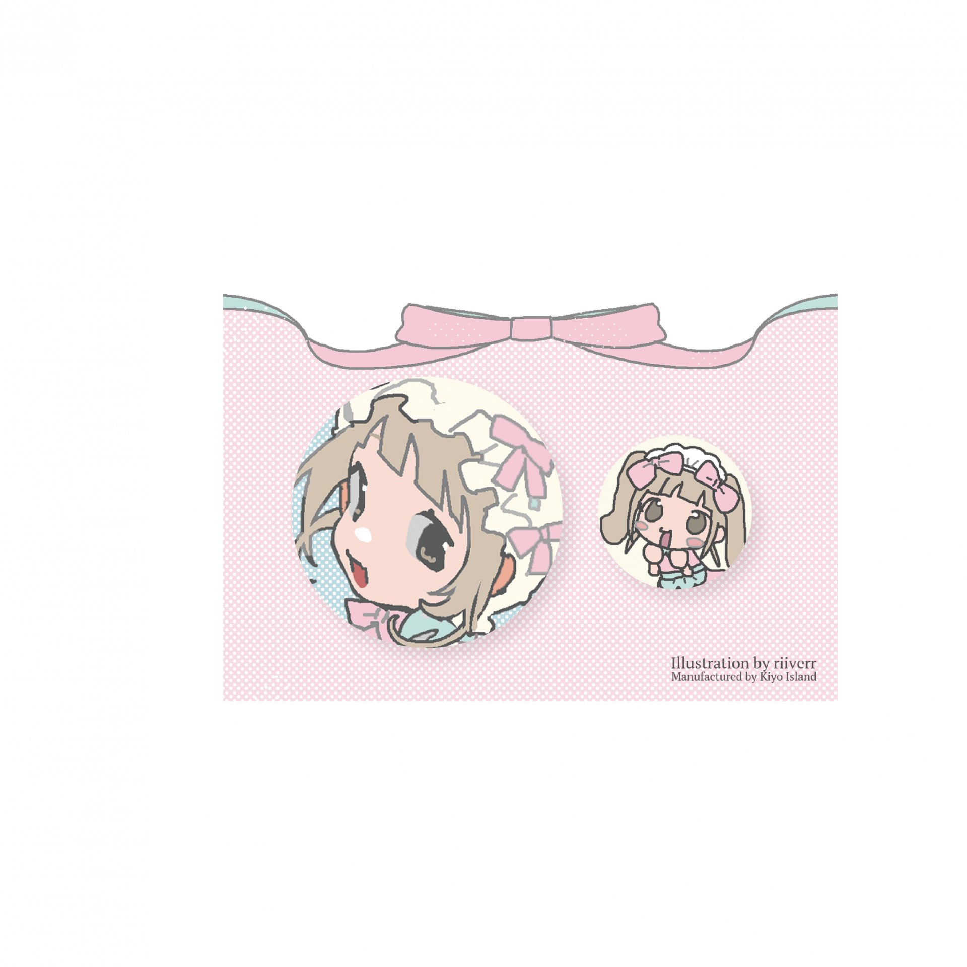 [Kiyo Island] 2.0 메인비주얼 굿즈 - 캔뱃지 (pink)