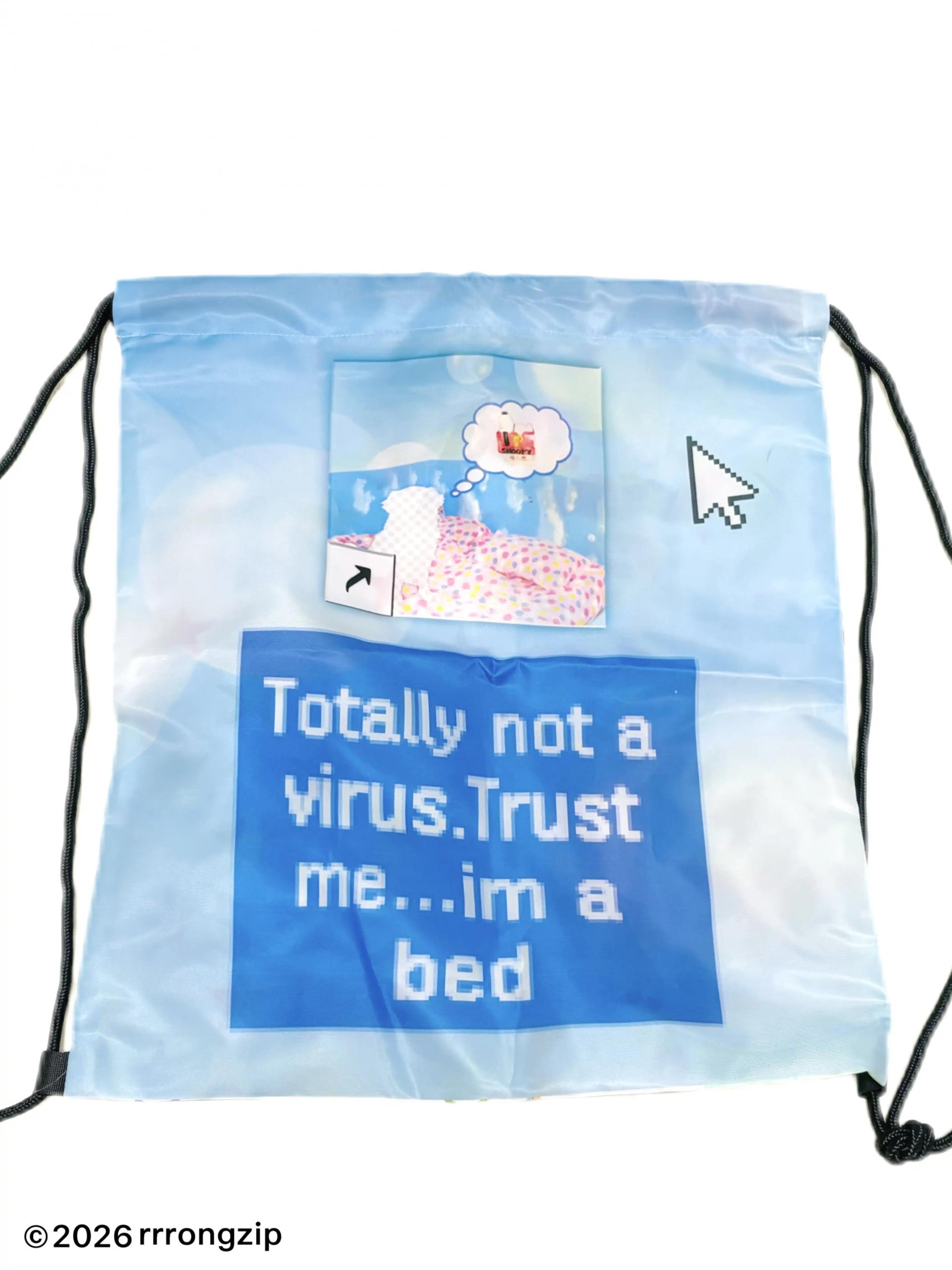 [rrrongzip] Double-sided string bag