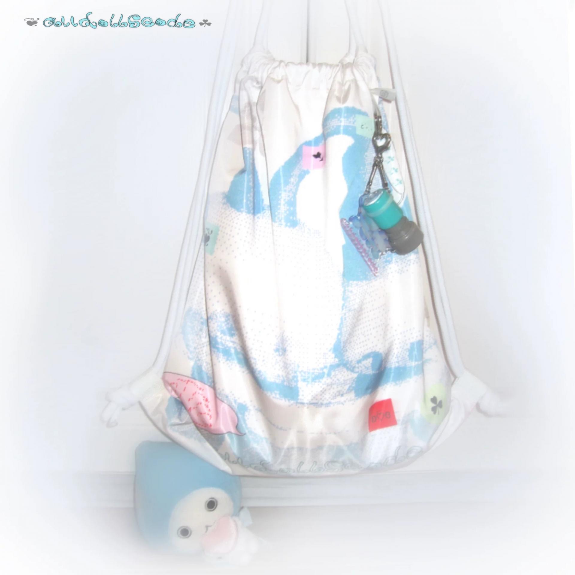 Dual-shoulder waterproof drawstring bag
