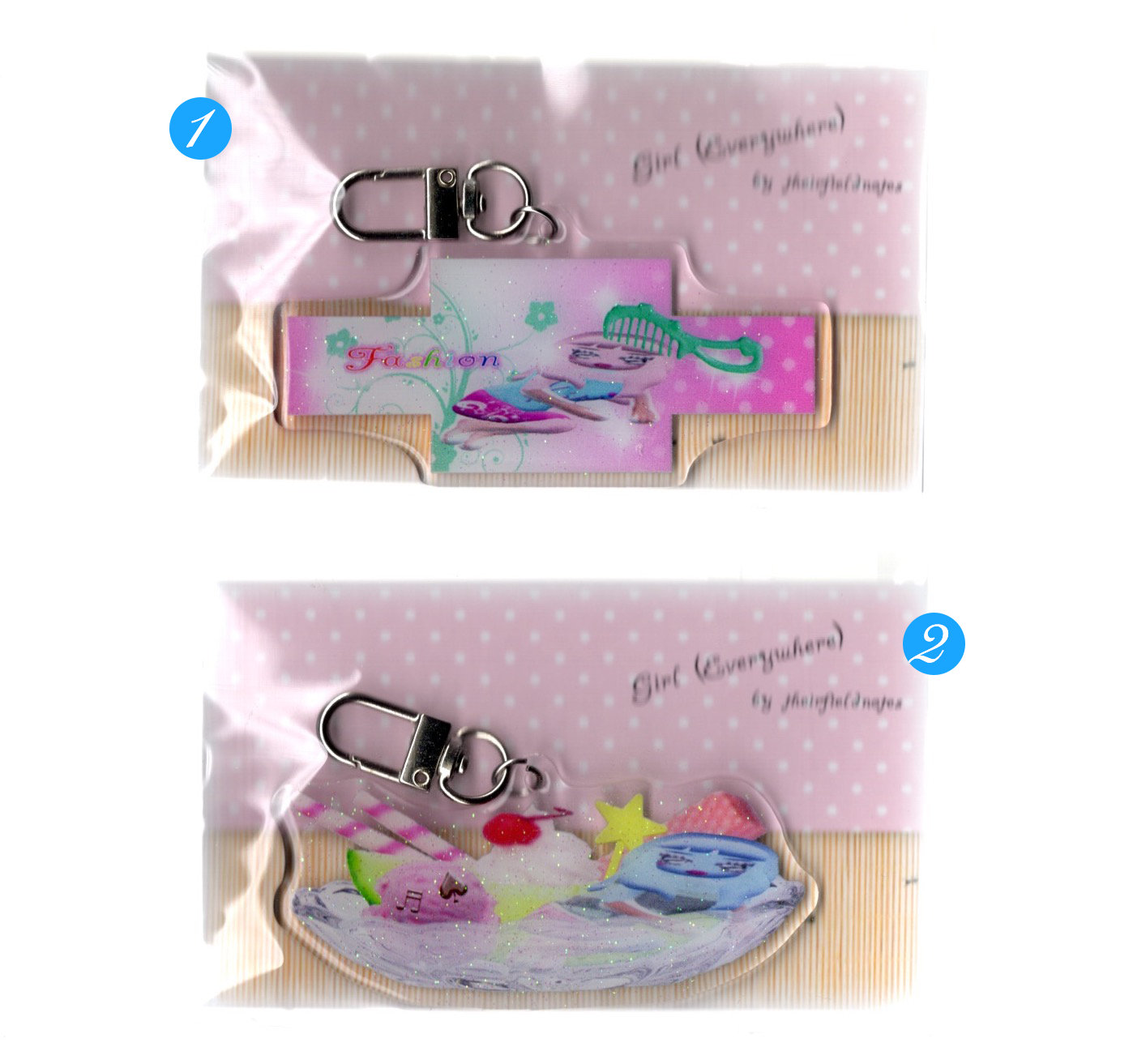 acrylic keychain (2types)