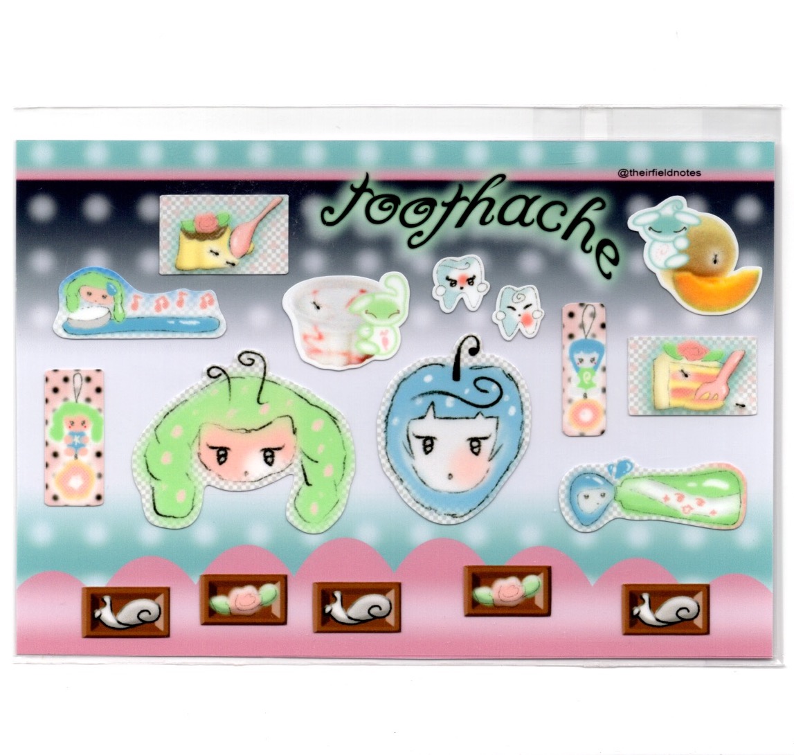 Toothache sticker