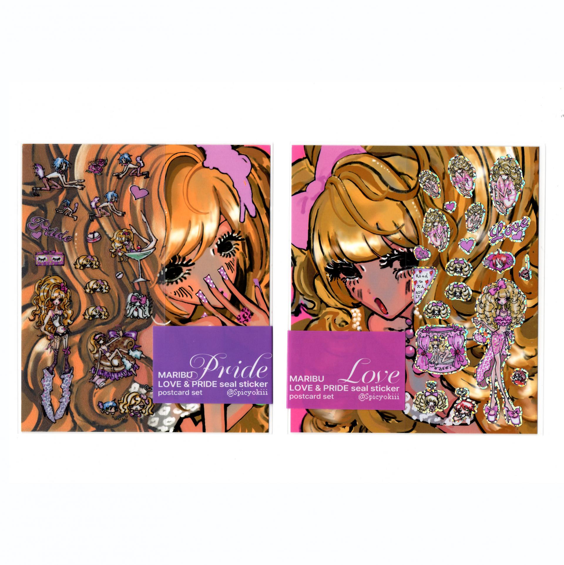 LOVE & PRIDE seal sticker