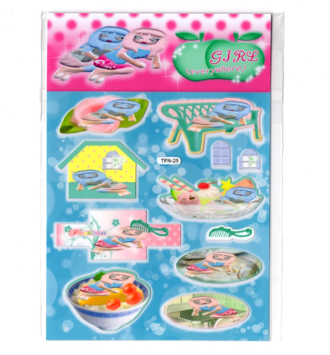 Girl (Everywhere) sticker