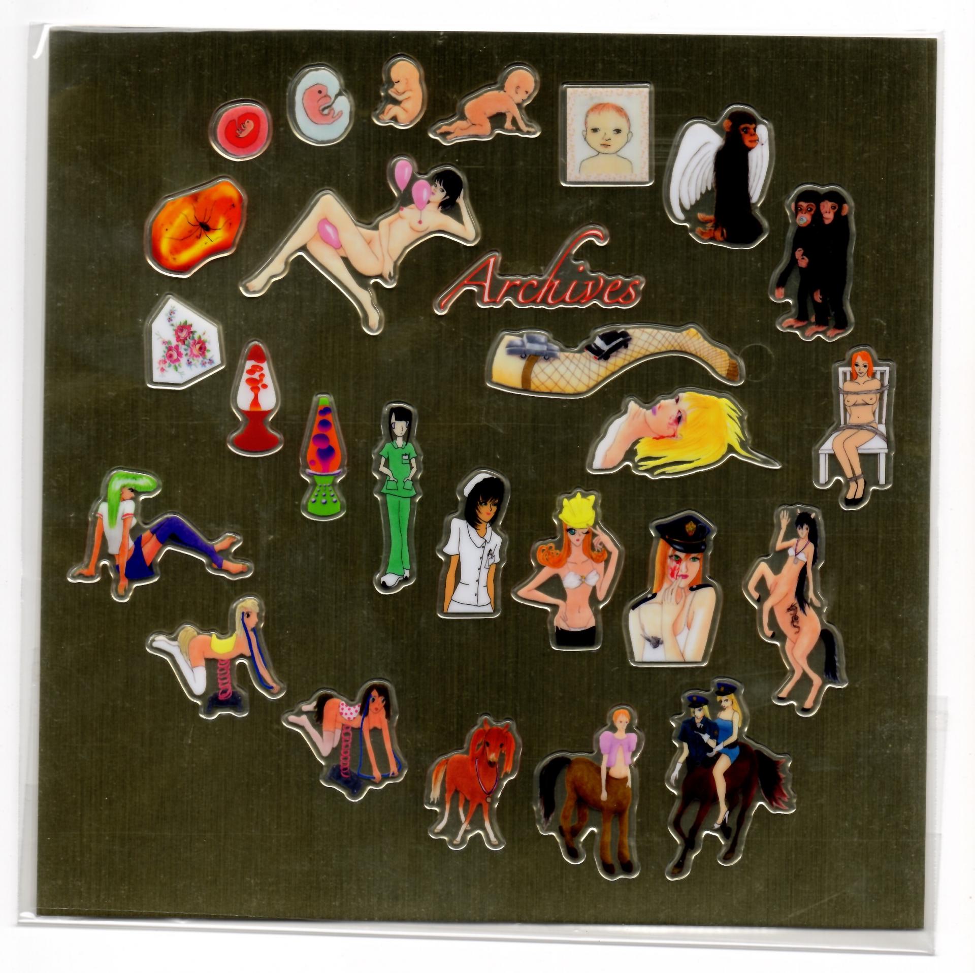 Archives 3D puffy sticker