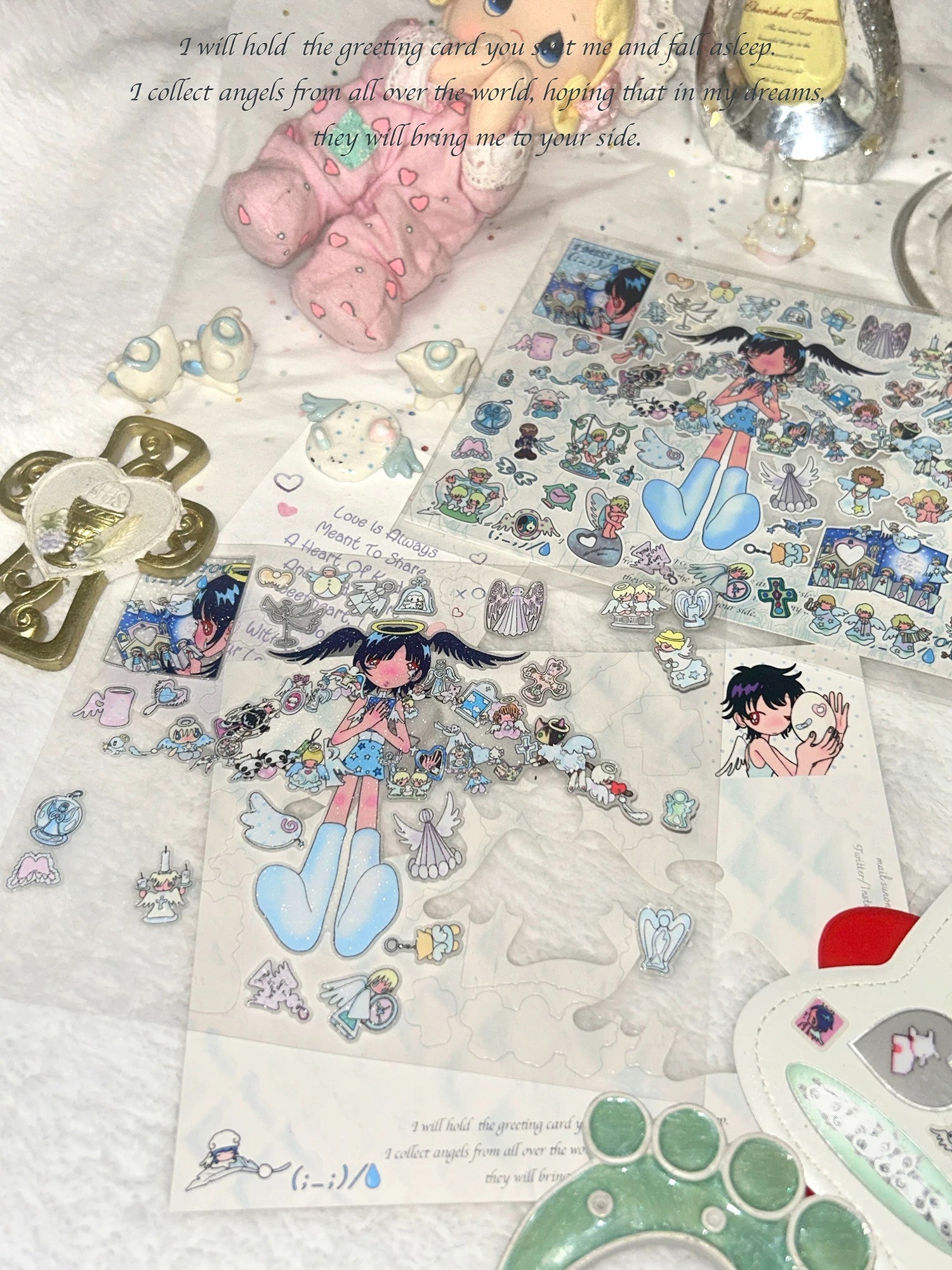 Collect everything of the angel sticker