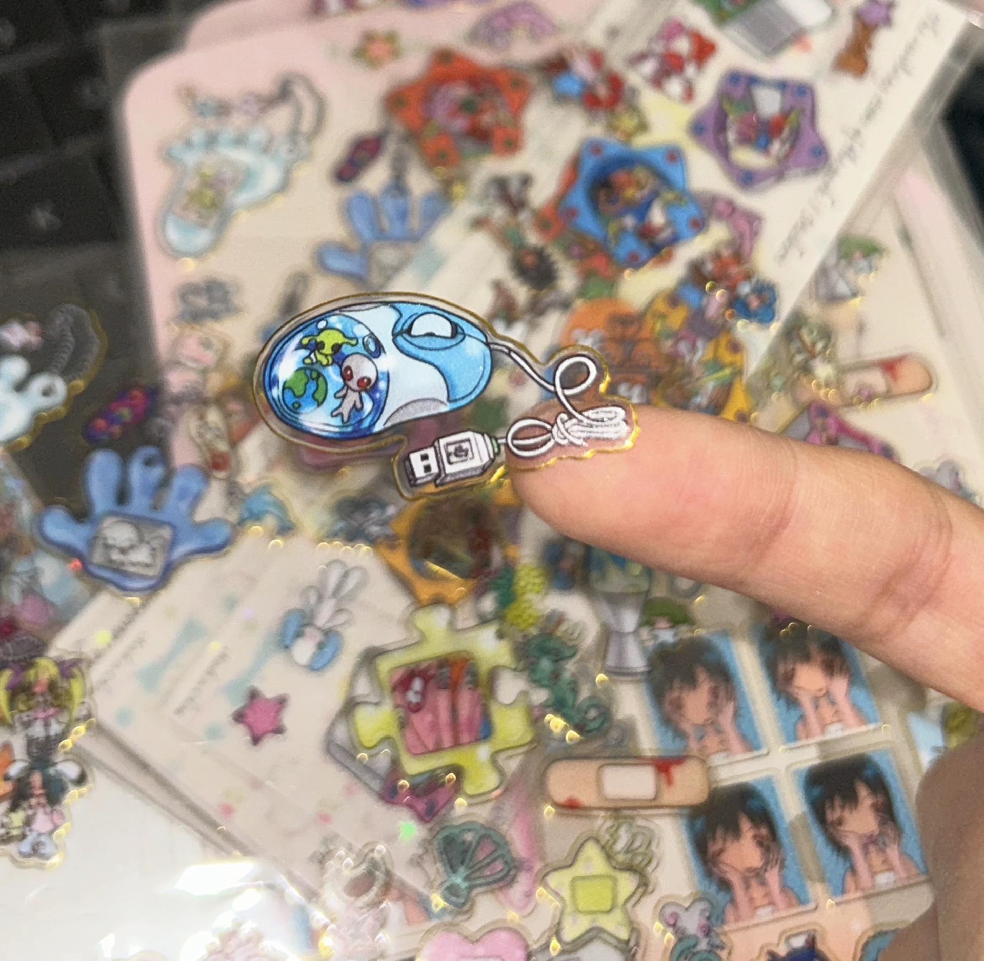 keychain memory sticker