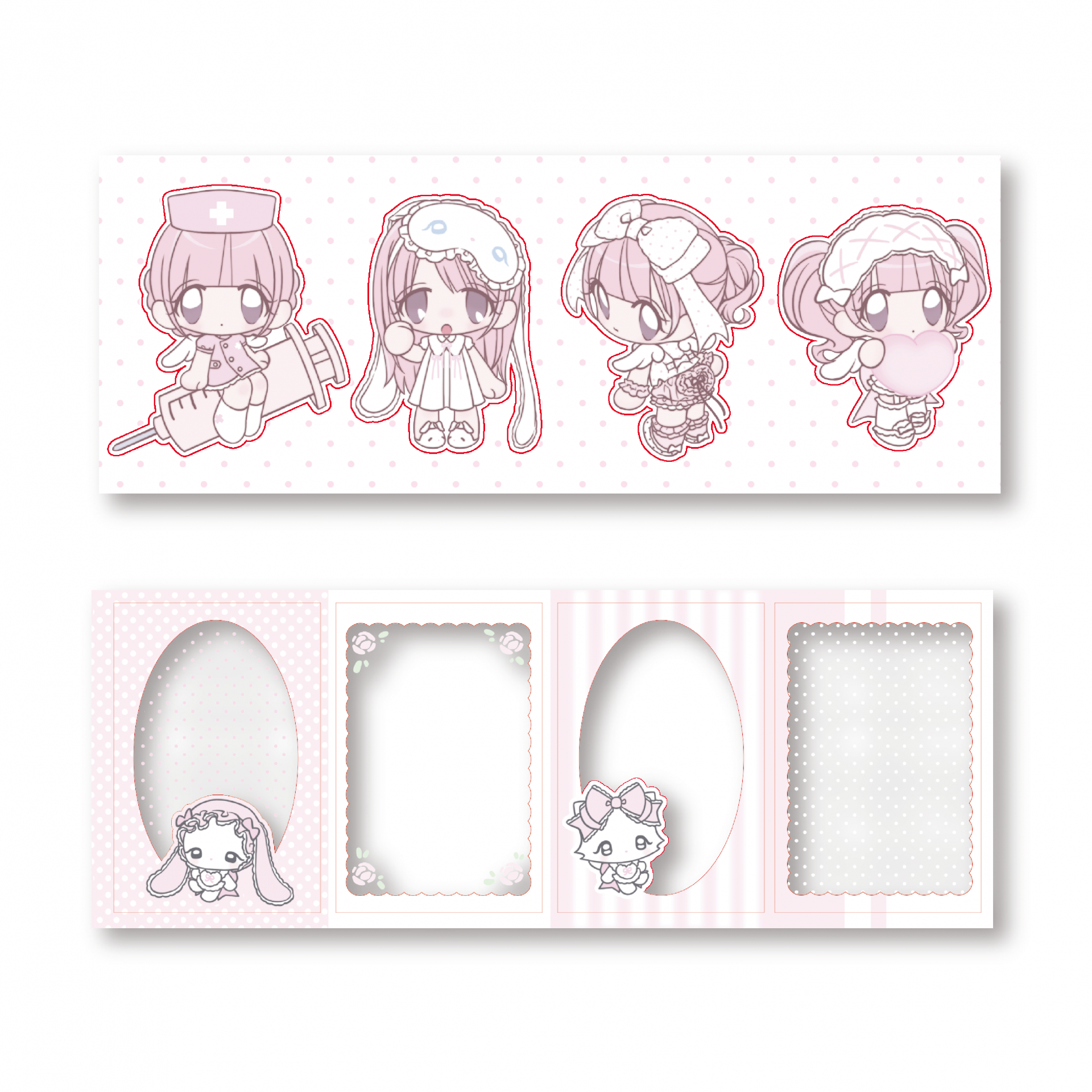 [Kiyo Island] x pumpum - Transparent Glitter Sticker Set