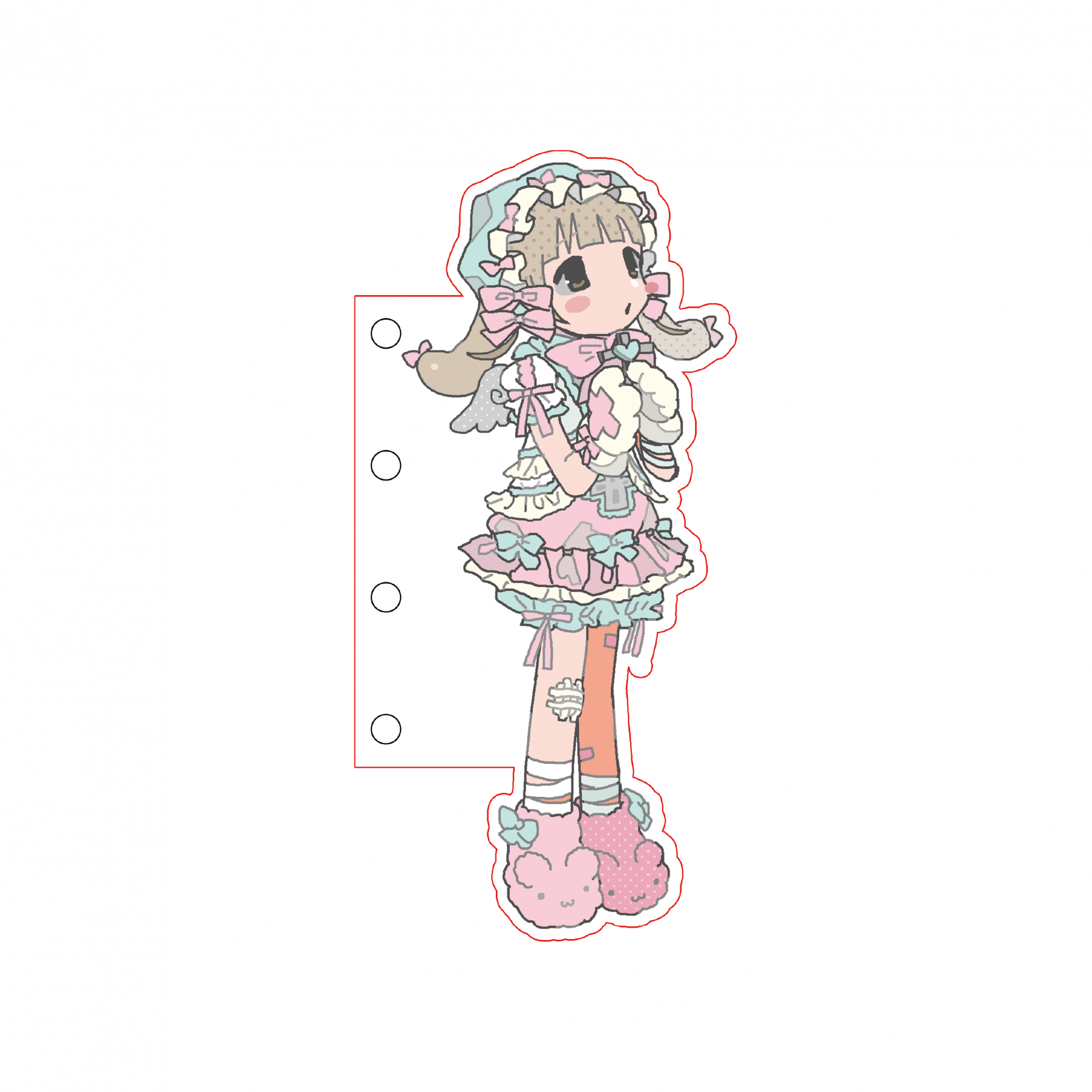 [Kiyo Island] 2.0 Main Visual Goods - Index Insert (pink)