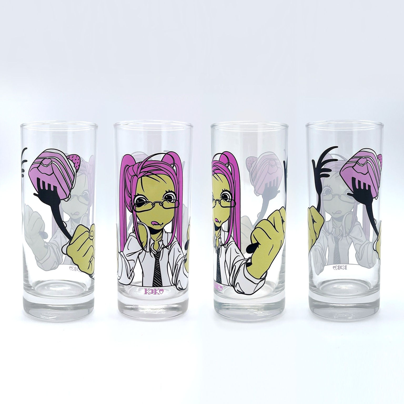 KOKO cake glass - pink