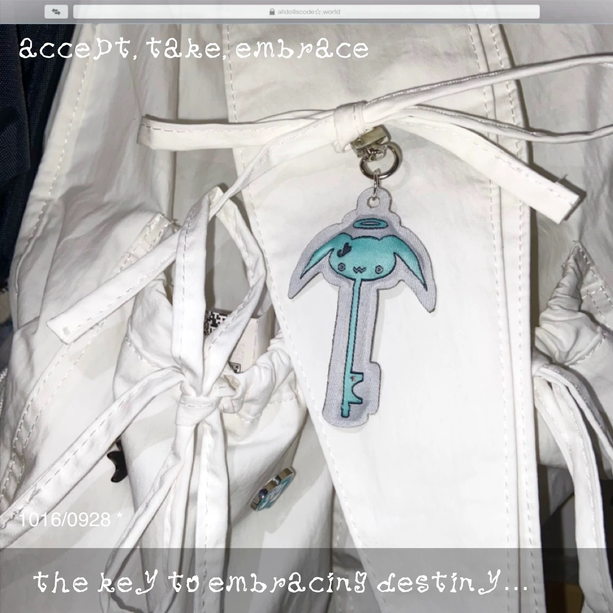 Cloth-covered key🗝 keyring