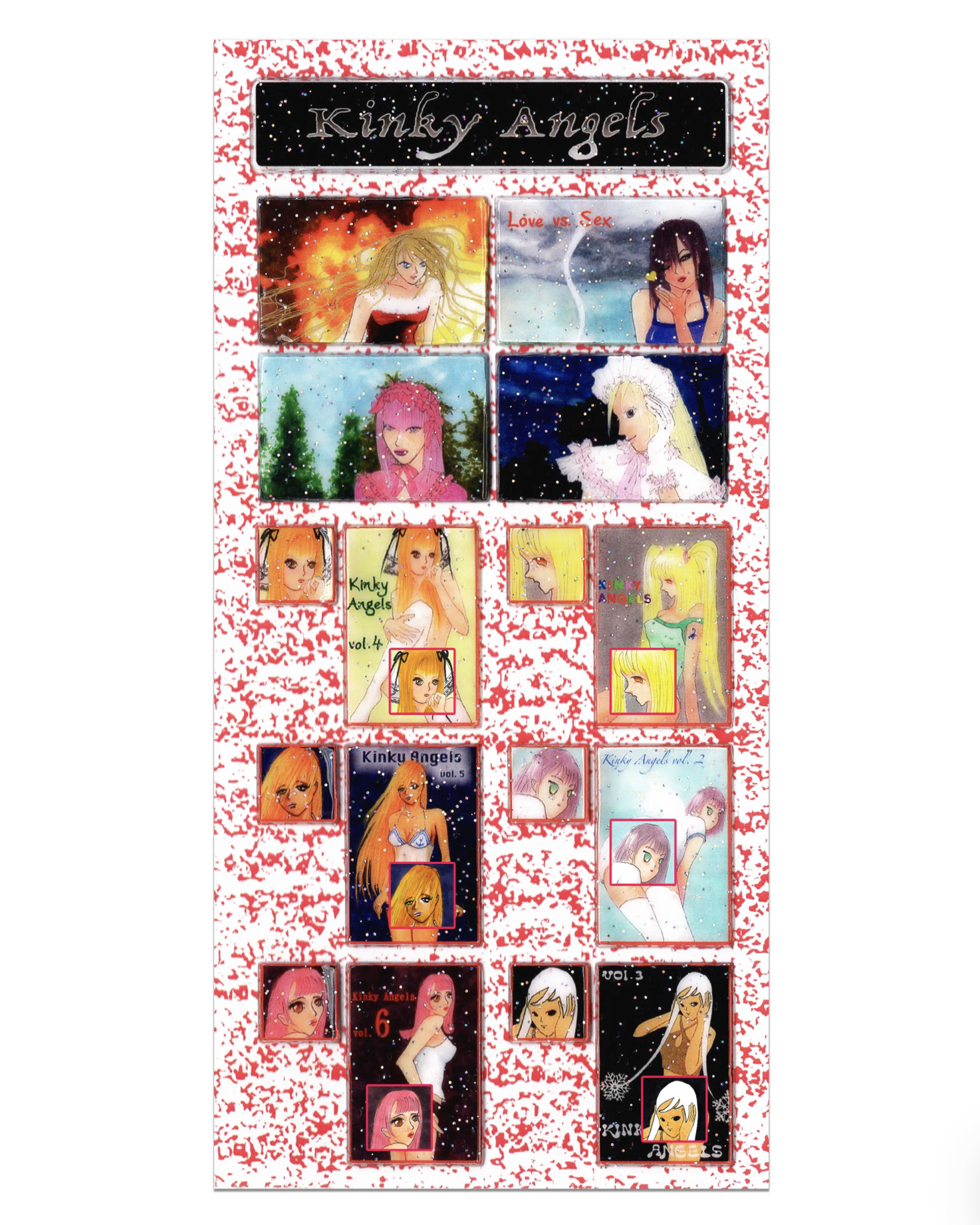 kinky angels sticker