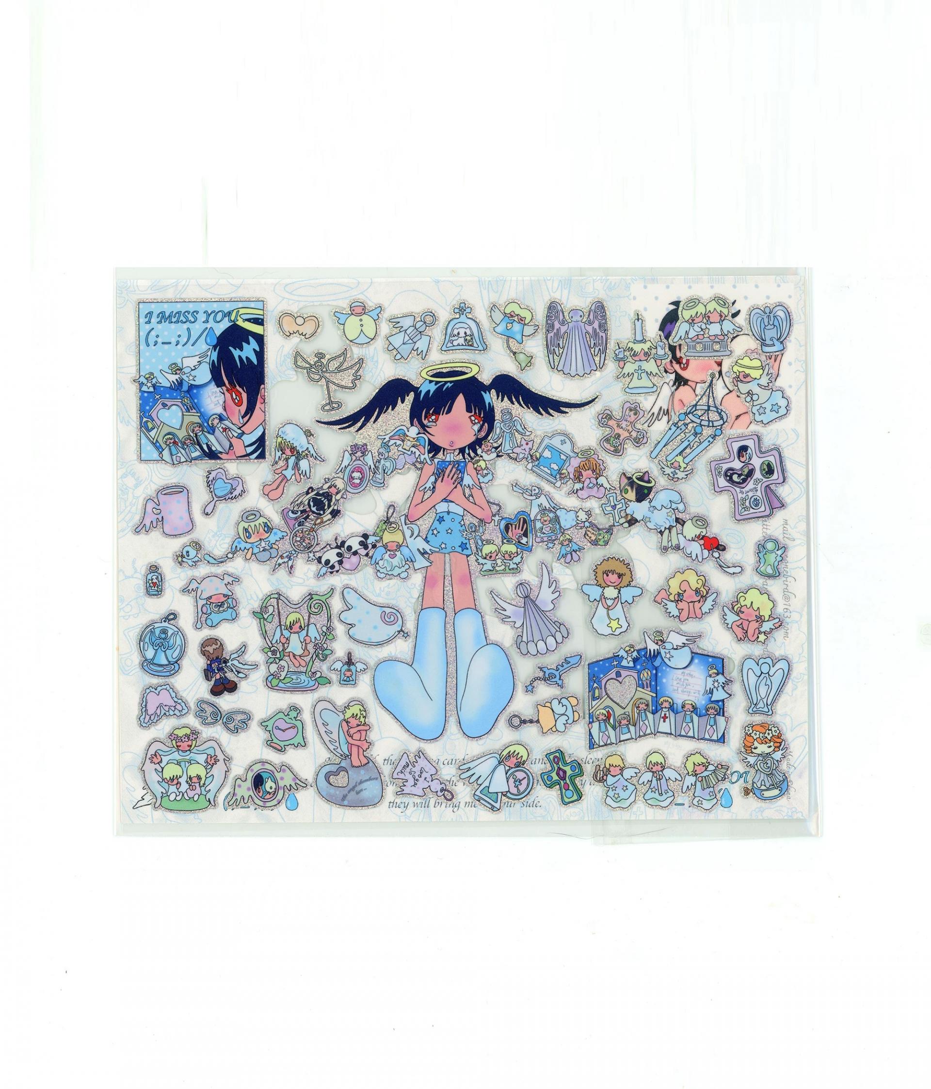 Collect everything of the angel sticker