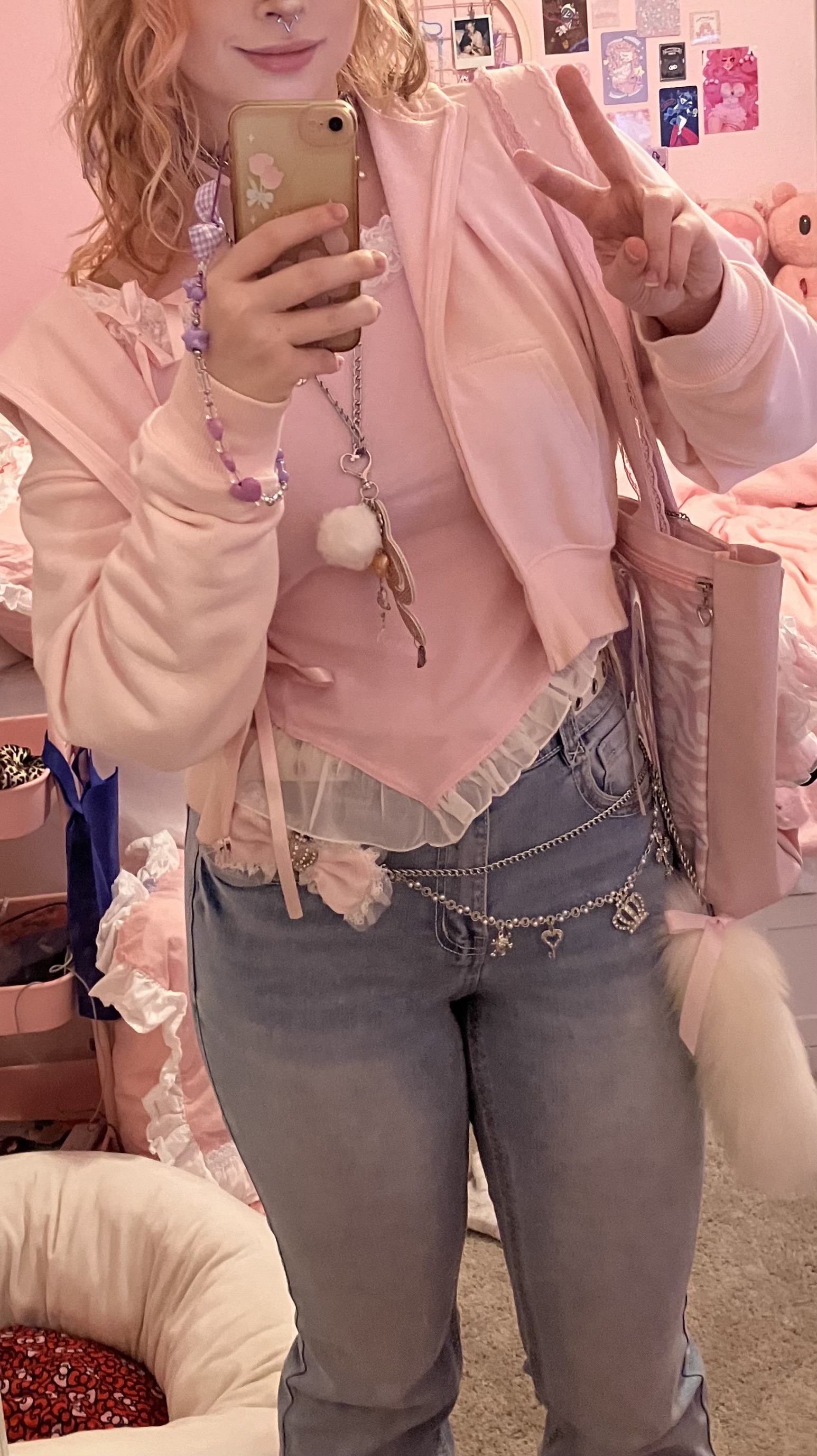 Dolly Hime Off-shoulder t (babypink) : SHUSHU CHERRY