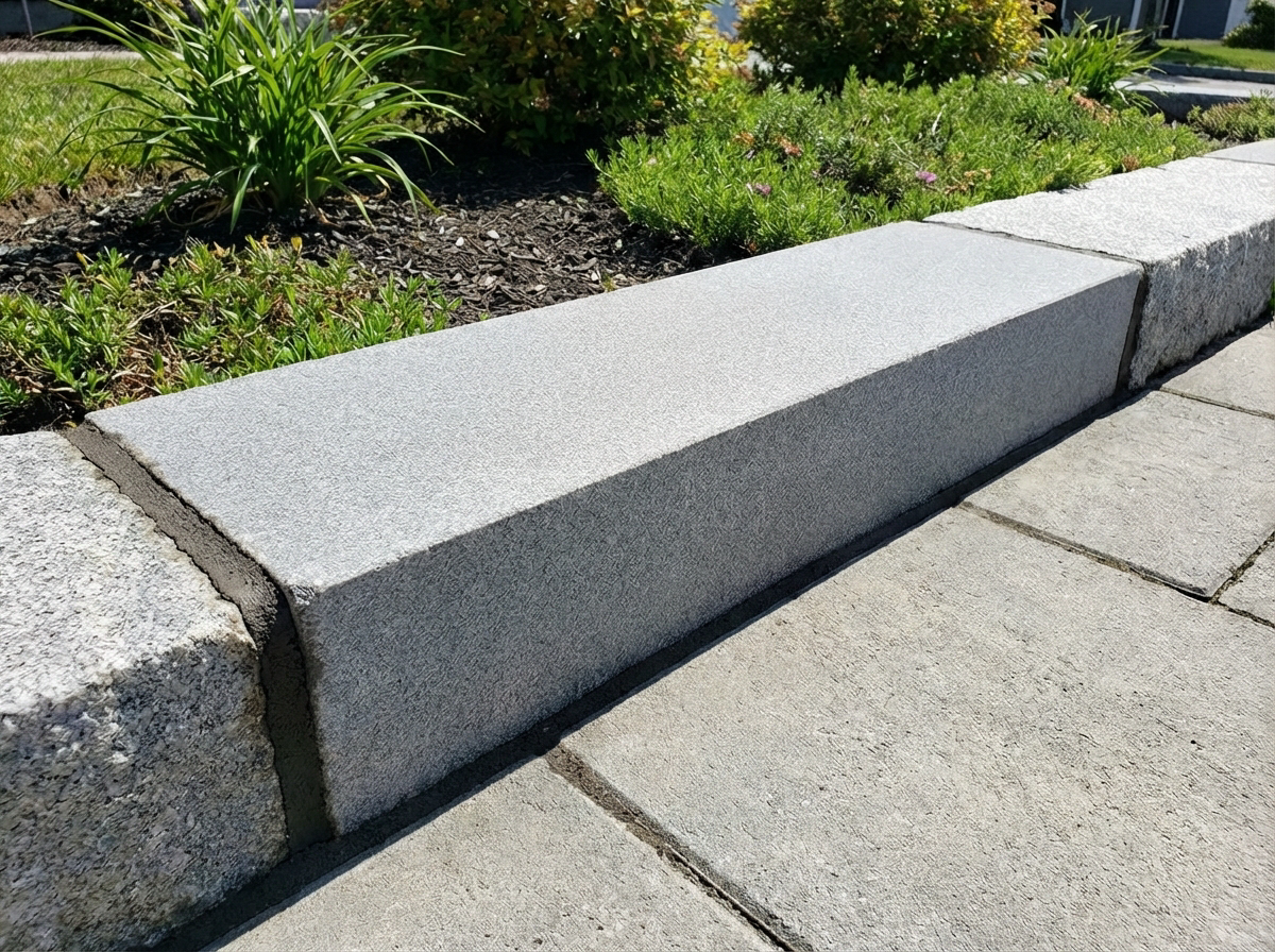 경계석 백화 제거 후